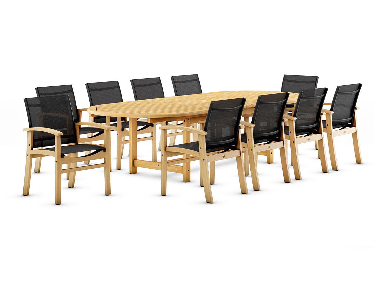 Amazonia 11-Piece Outdoor Patio Dining Set, , large