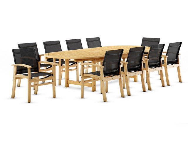 Amazonia 11-Piece Outdoor Patio Dining Set
