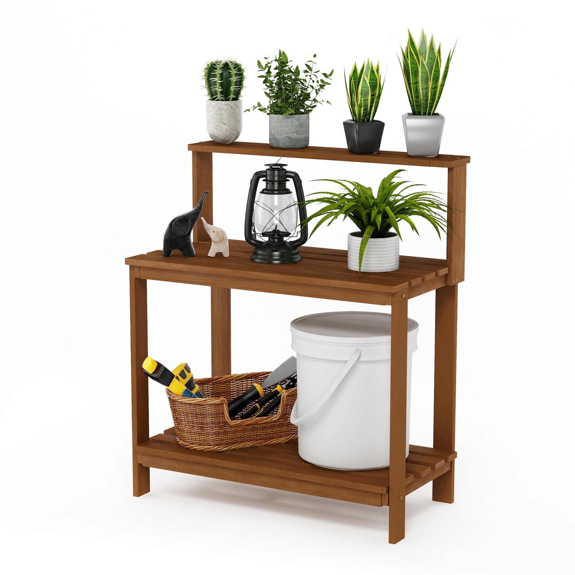 Furinno FG17478 Tioman Outdoor Hardwood Potting Bench