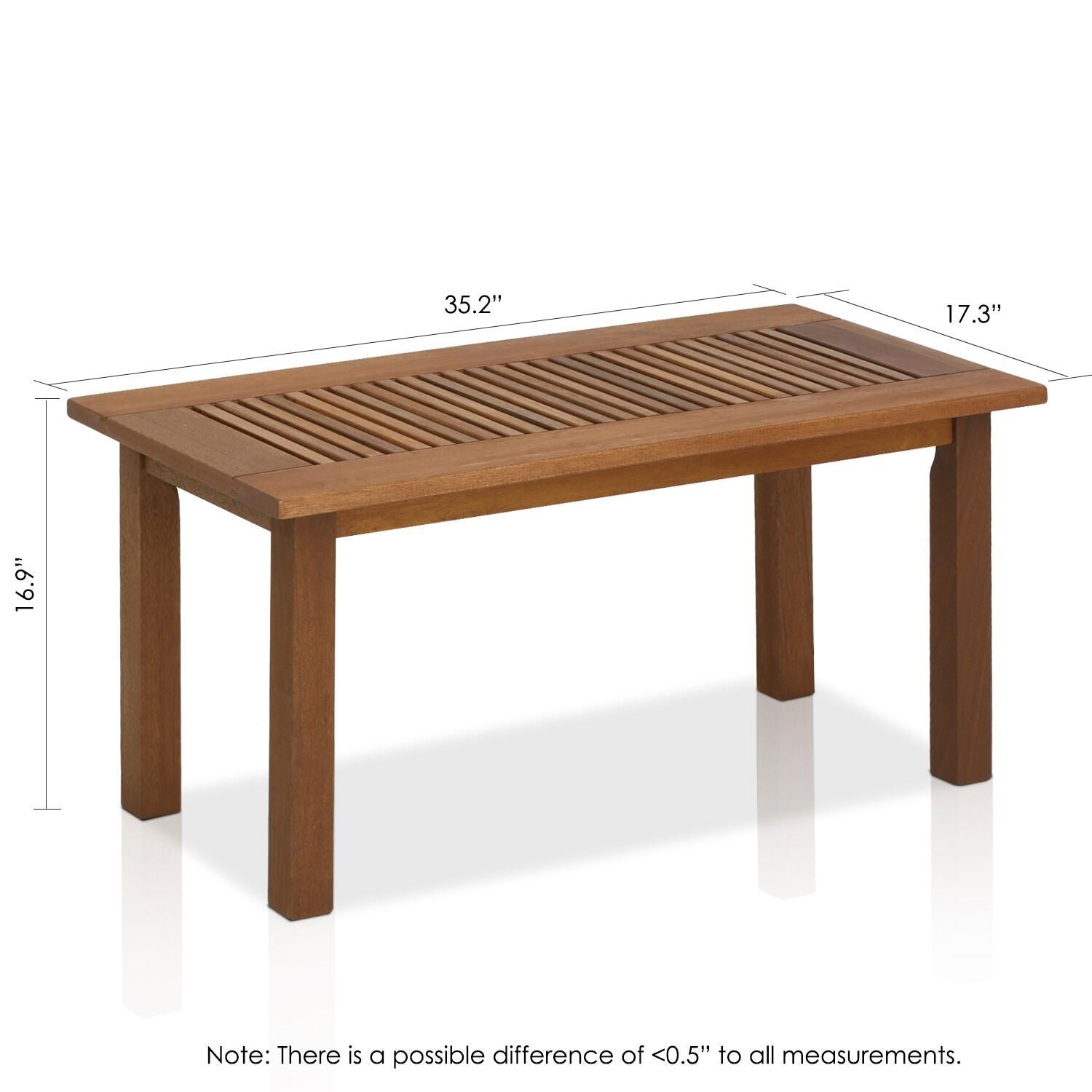 Furinno Tioman Outdoor Hardwood Coffee Table, , large