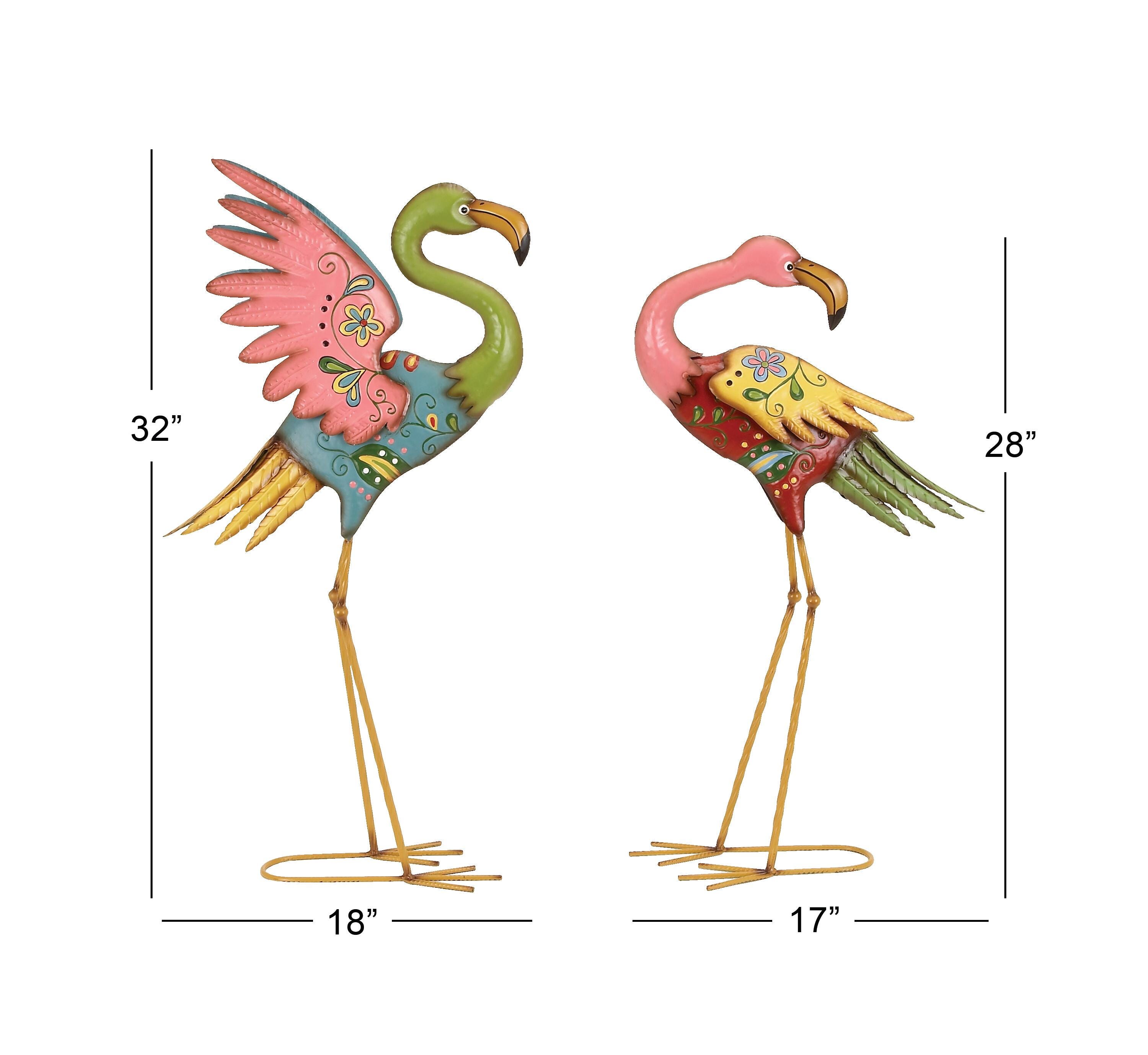 Bayberry Lane Outdoor Flamingo Garden Sculpture (Set of 2) | Ashley