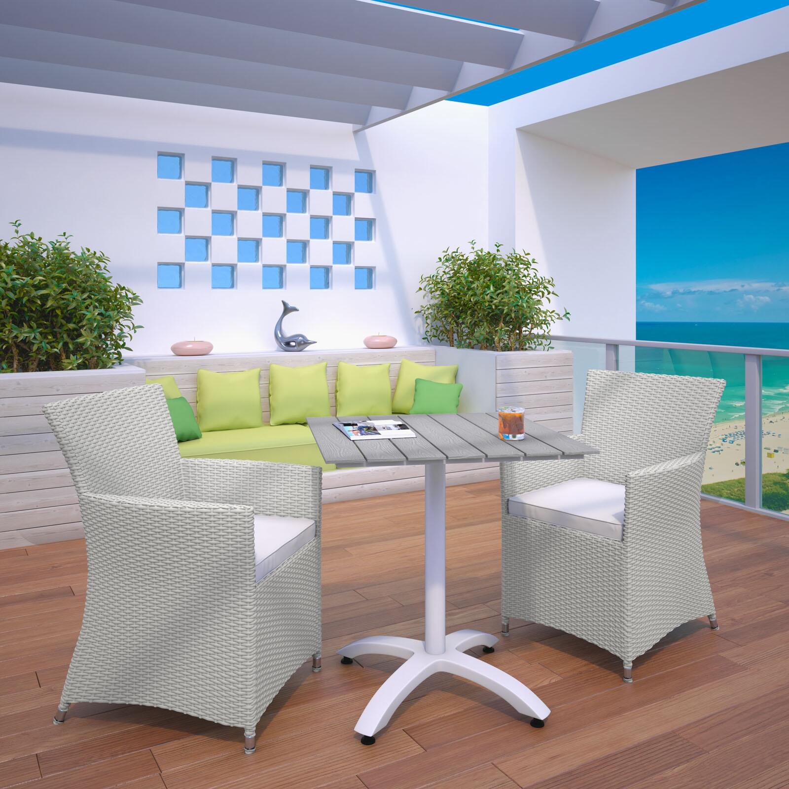 Modway Junction Outdoor Dining 3-Piece Set, , rollover