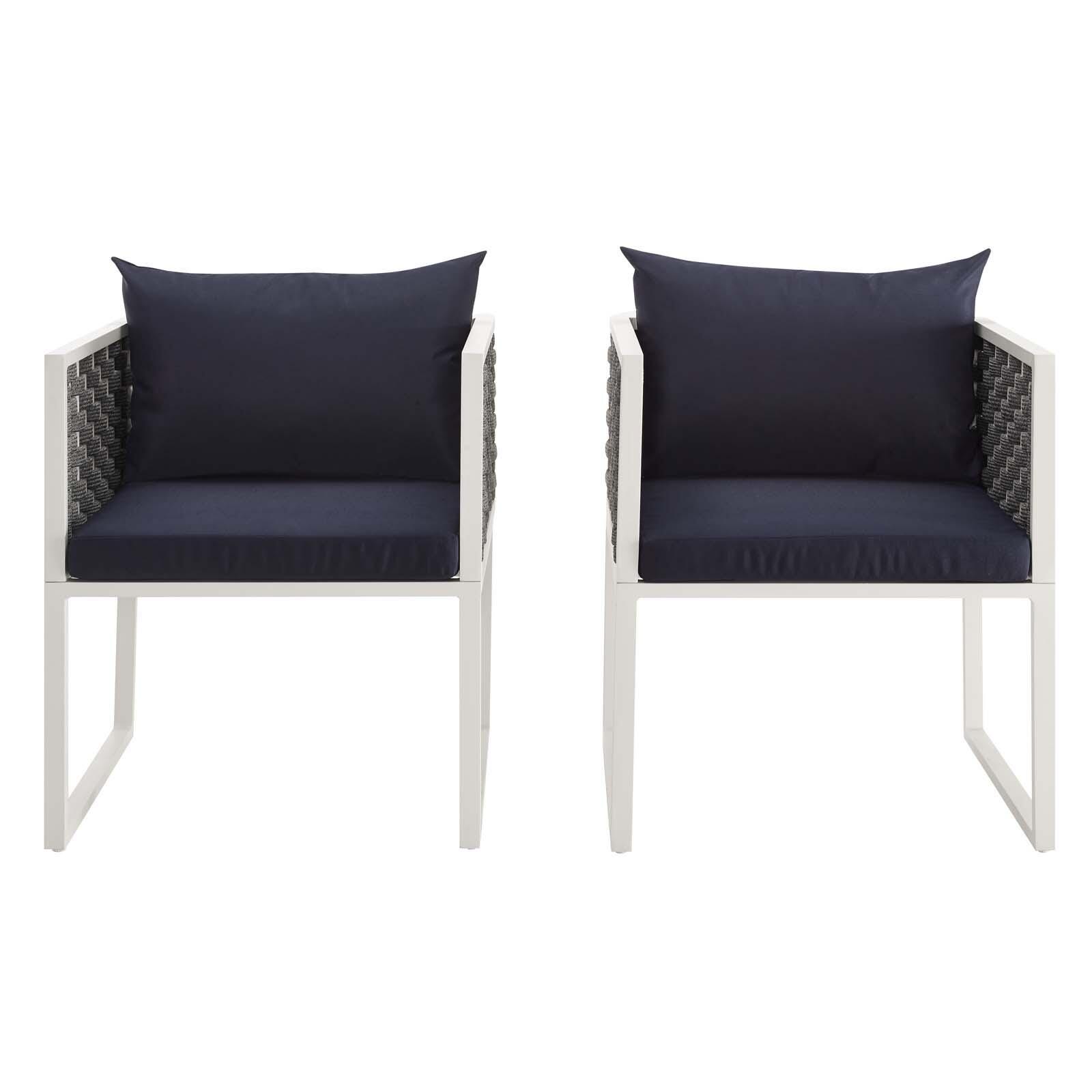 Modway Stance Outdoor Weather Resistant Dining Armchair (Set of 2), , large