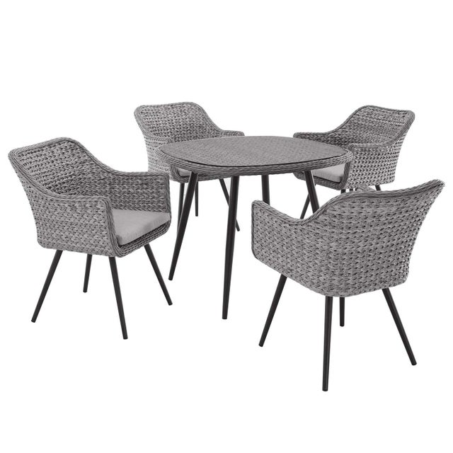 Modway Endeavor Outdoor Weather Resistant Dining 5-Piece Set