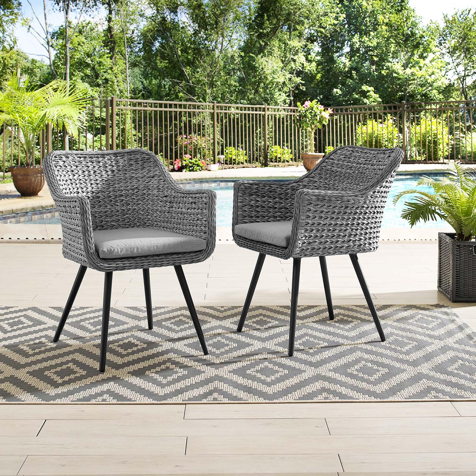 Modway Endeavor Outdoor Weather Resistant Dining Armchair (Set of 2), , rollover