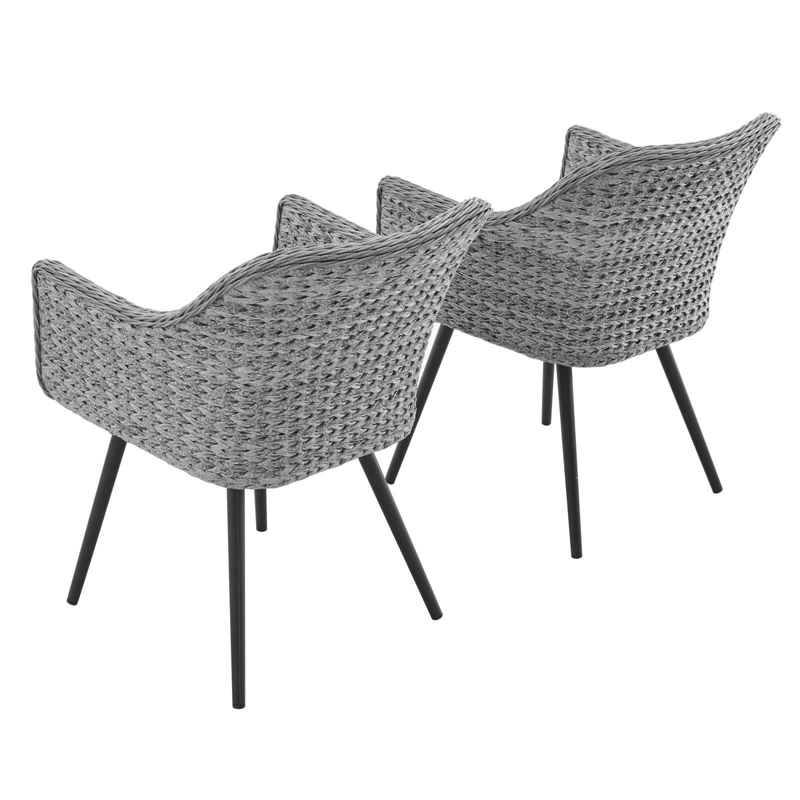 Modway Endeavor Outdoor Weather Resistant Dining Armchair (Set of 2), , large