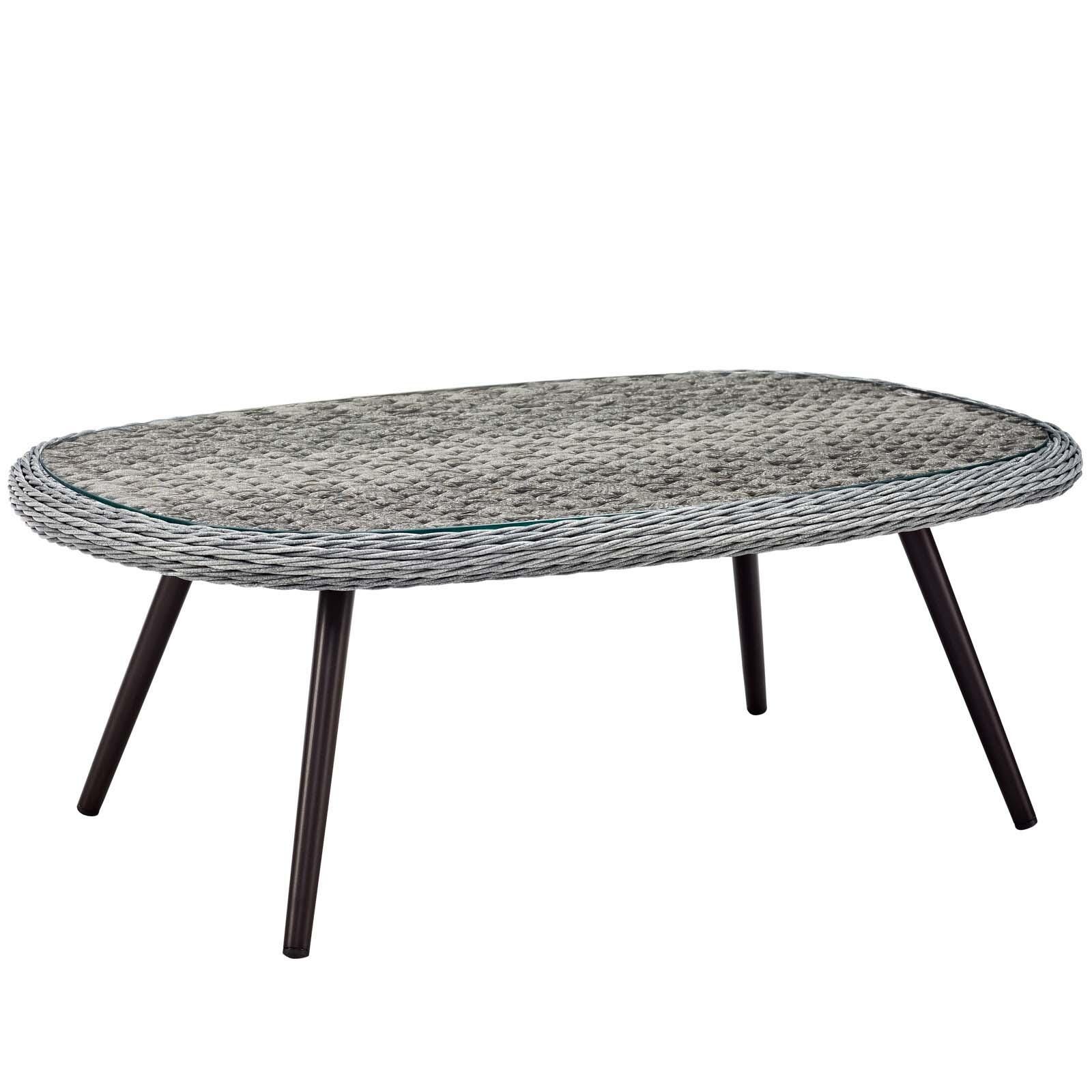 Modway Endeavor Outdoor Weather Resistant Coffee Table, , large