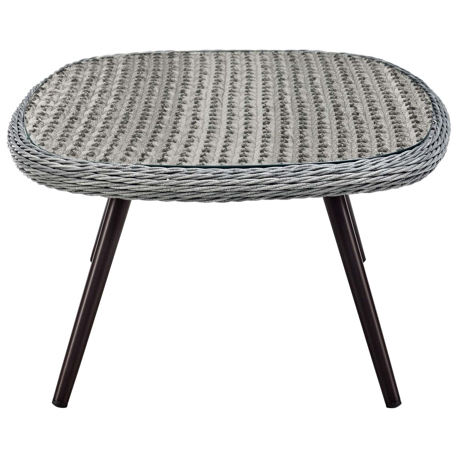 Modway Endeavor Outdoor Weather Resistant Coffee Table, , large