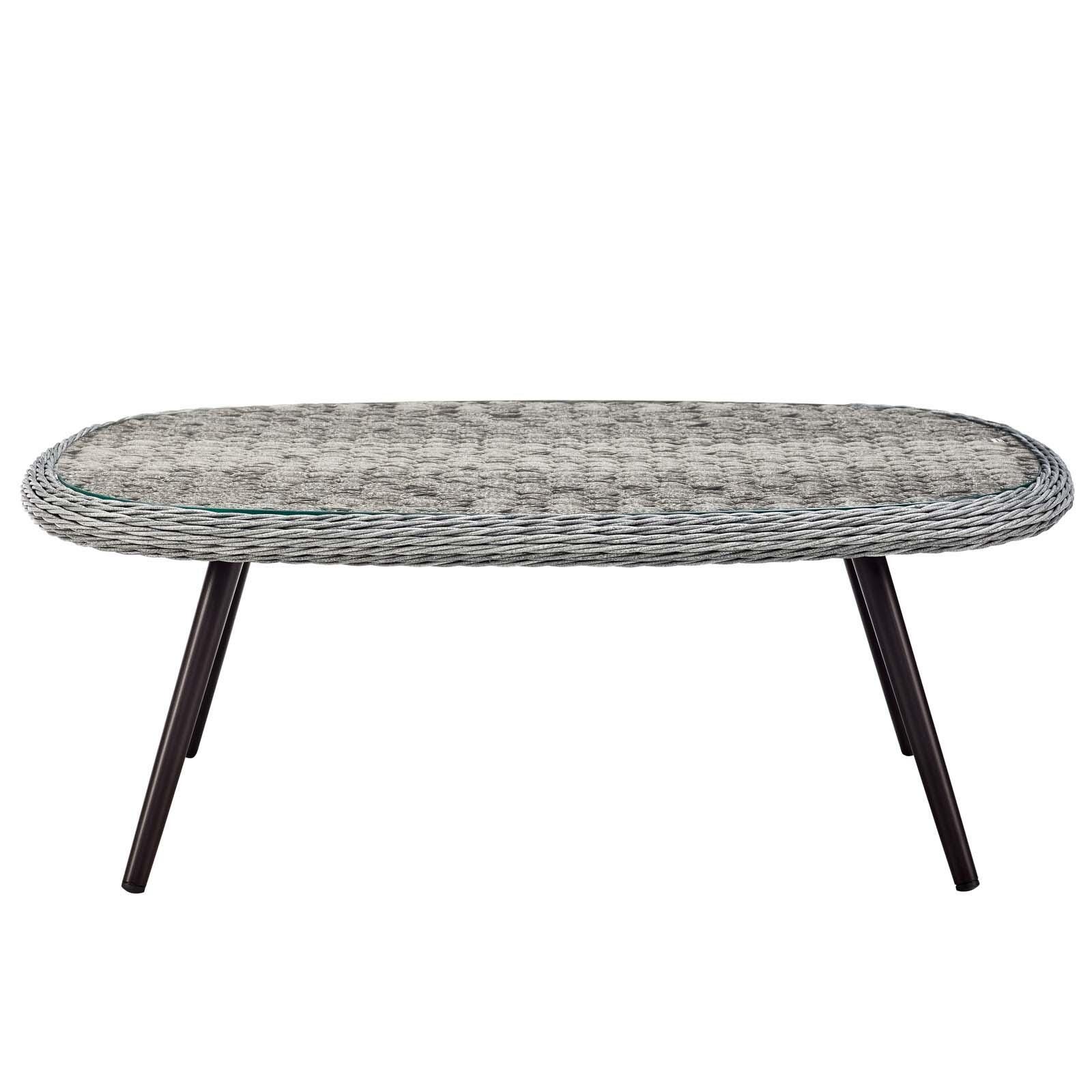 Modway Endeavor Outdoor Weather Resistant Coffee Table, , large