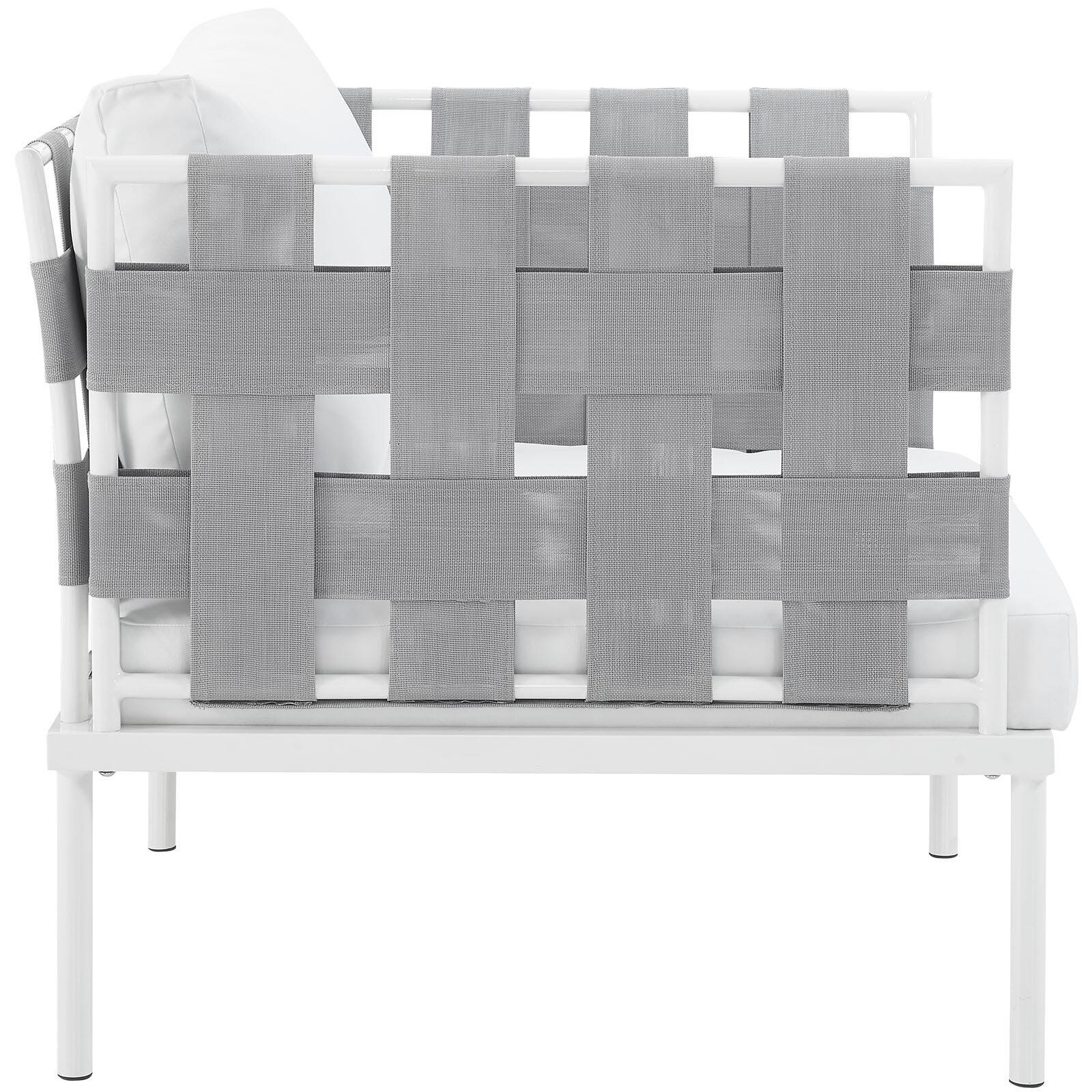Modway Harmony Outdoor Weather Resistant Armchair, White, large