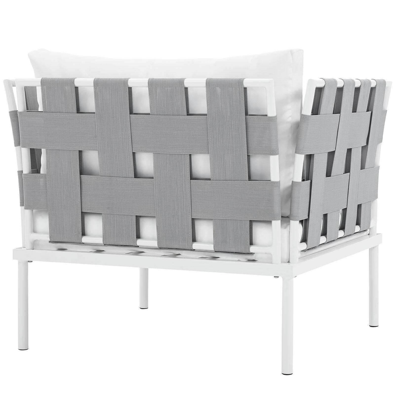 Modway Harmony Outdoor Weather Resistant Armchair, White, large