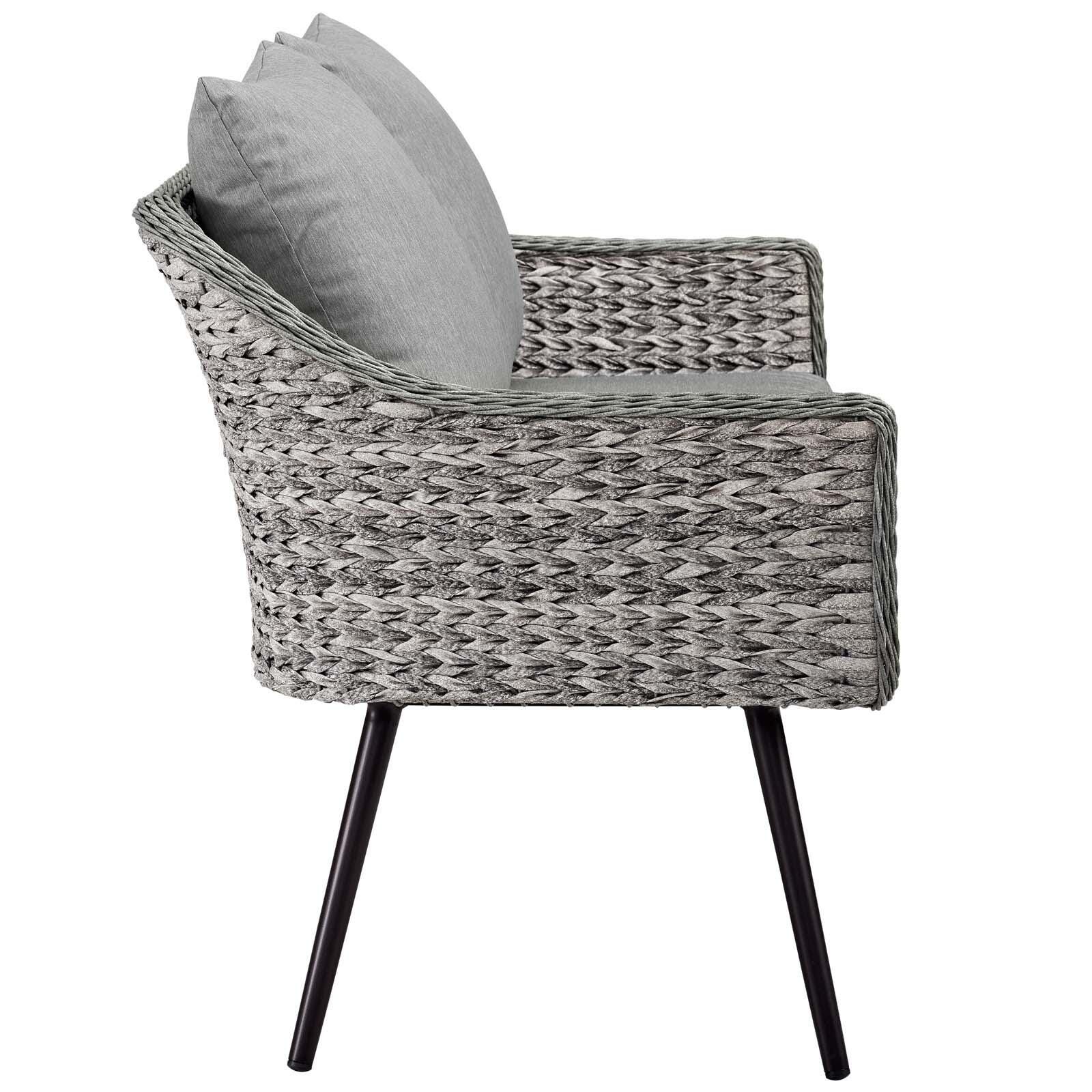 Modway Endeavor Outdoor Weather Resistant Loveseat, , large