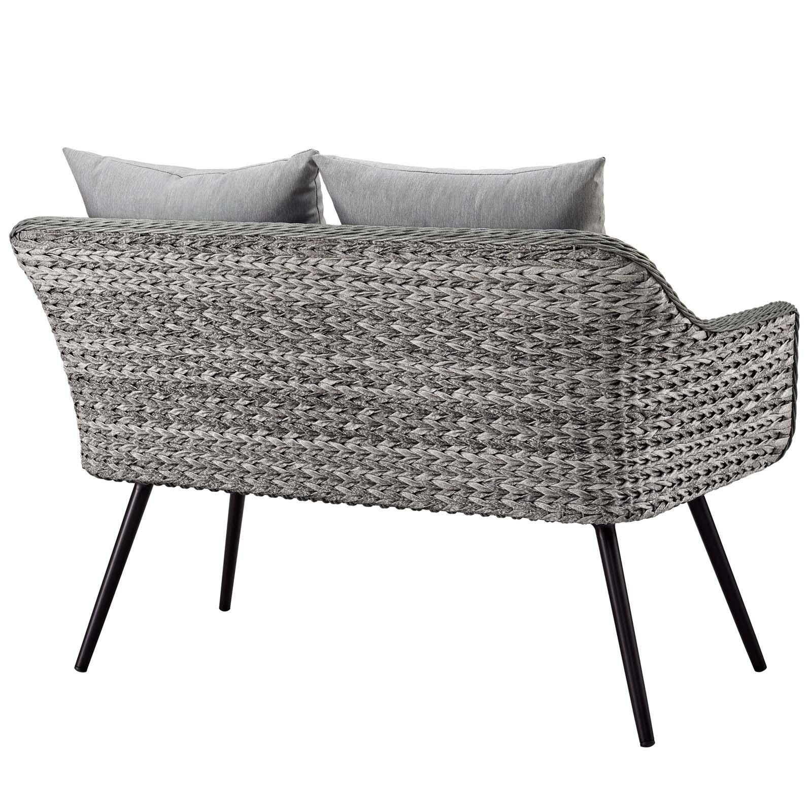 Modway Endeavor Outdoor Weather Resistant Loveseat, , large