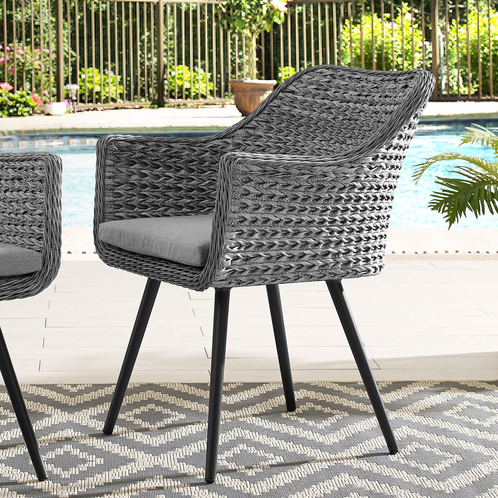 Modway Endeavor Outdoor Weather Resistant Dining Armchair, , rollover