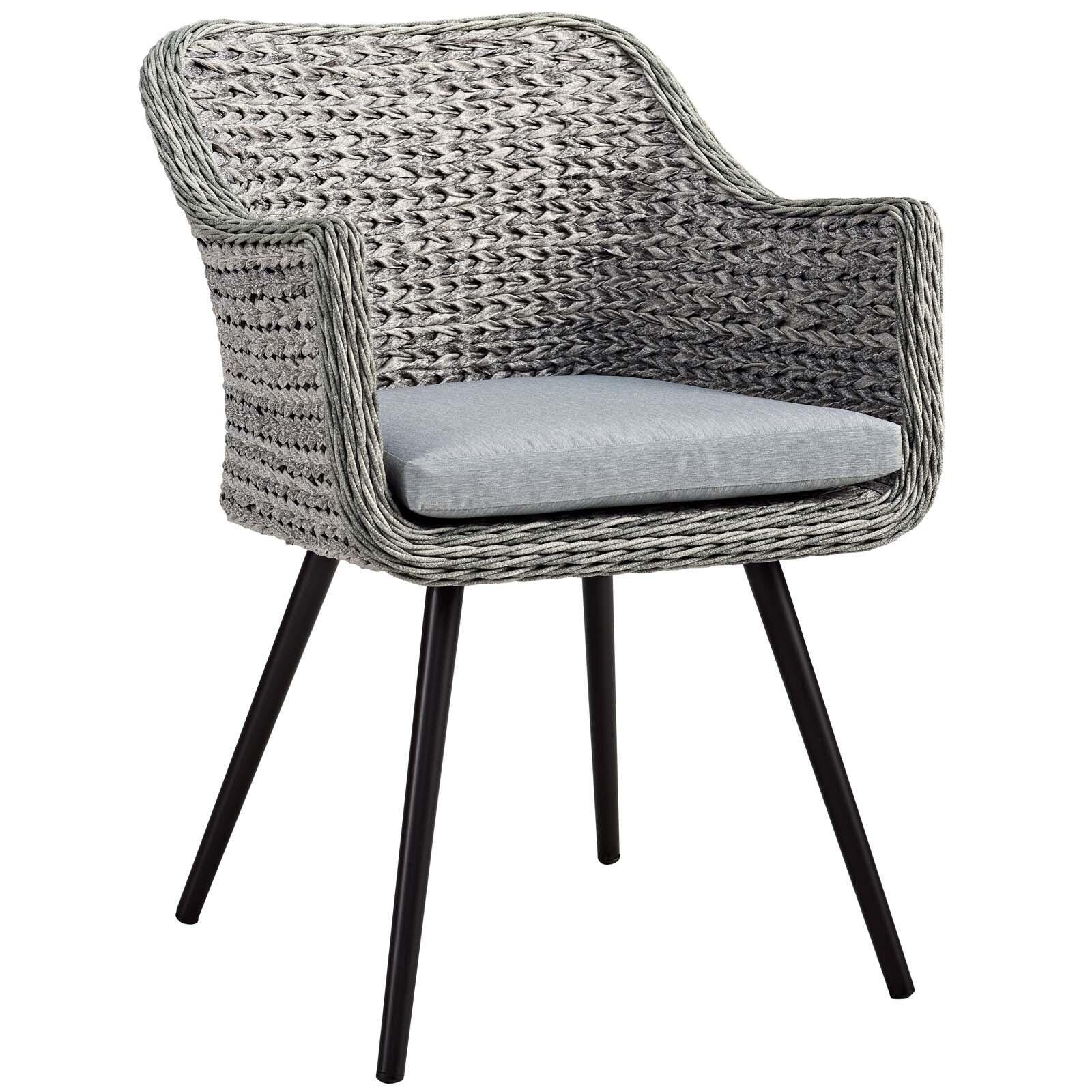 Modway Endeavor Outdoor Weather Resistant Dining Armchair, , large