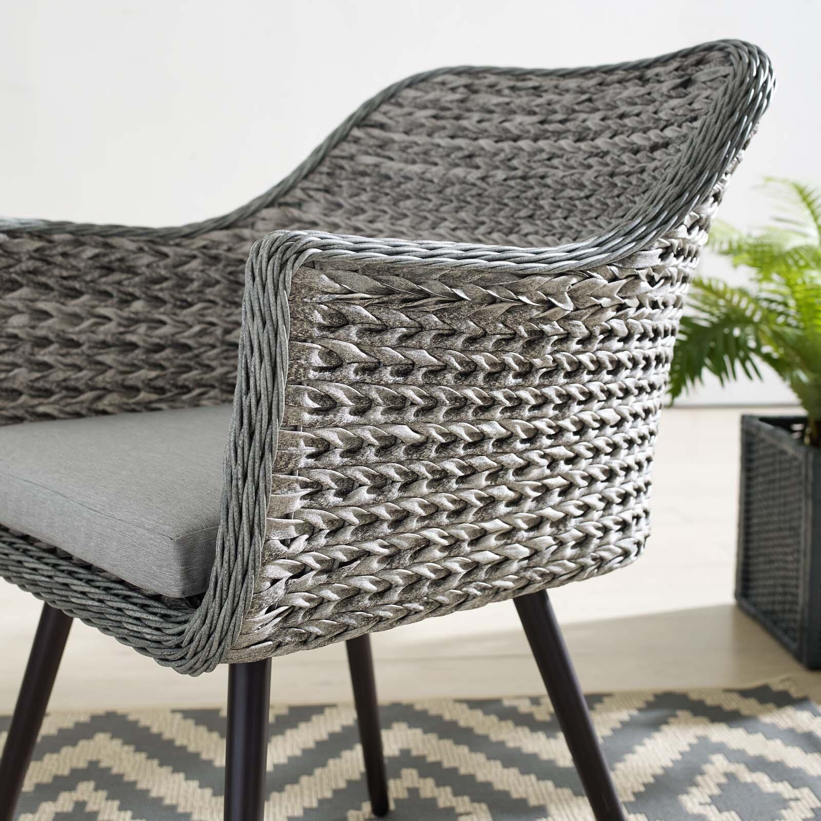 Modway Endeavor Outdoor Weather Resistant Dining Armchair, , large