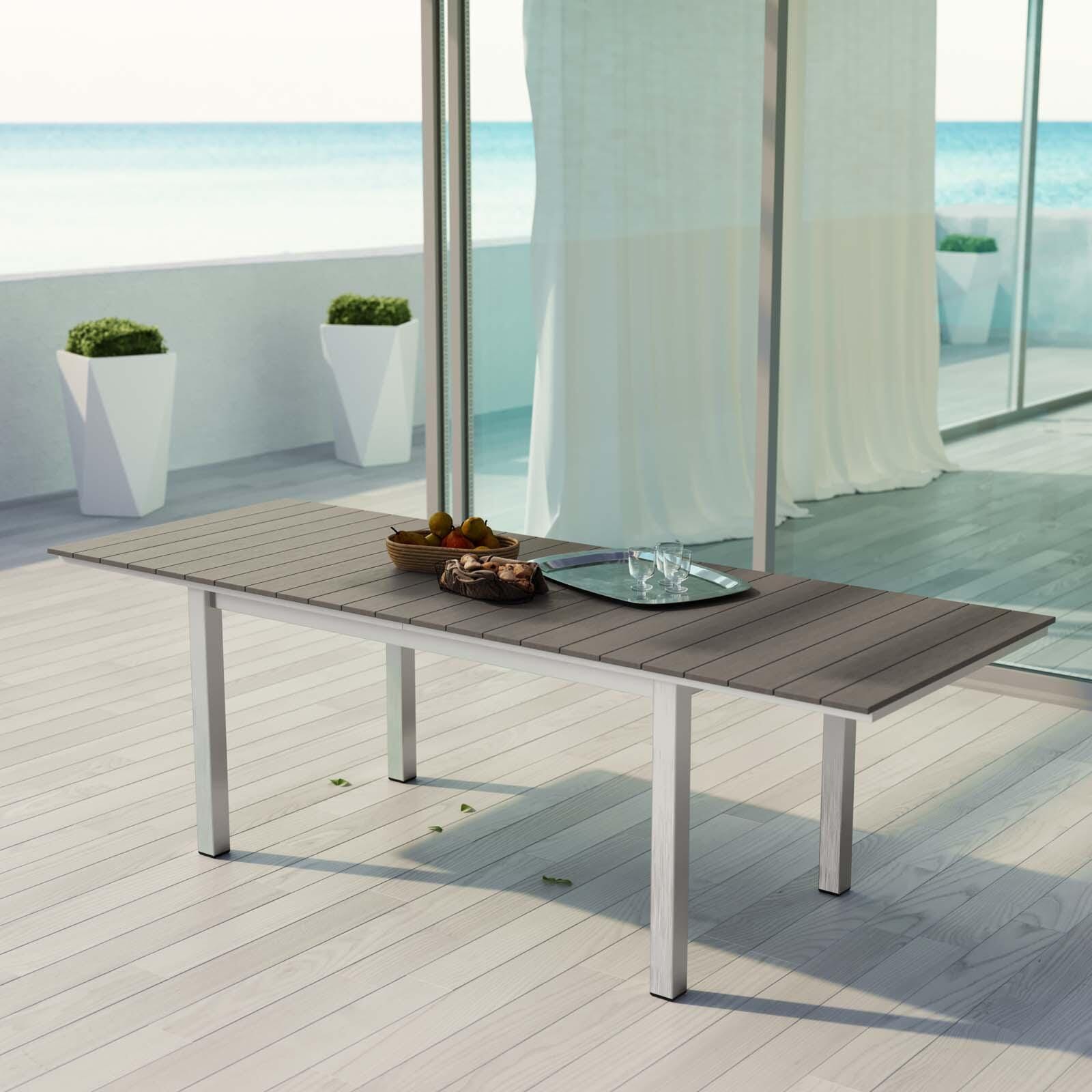Modway Shore Outdoor Dining Table, , large