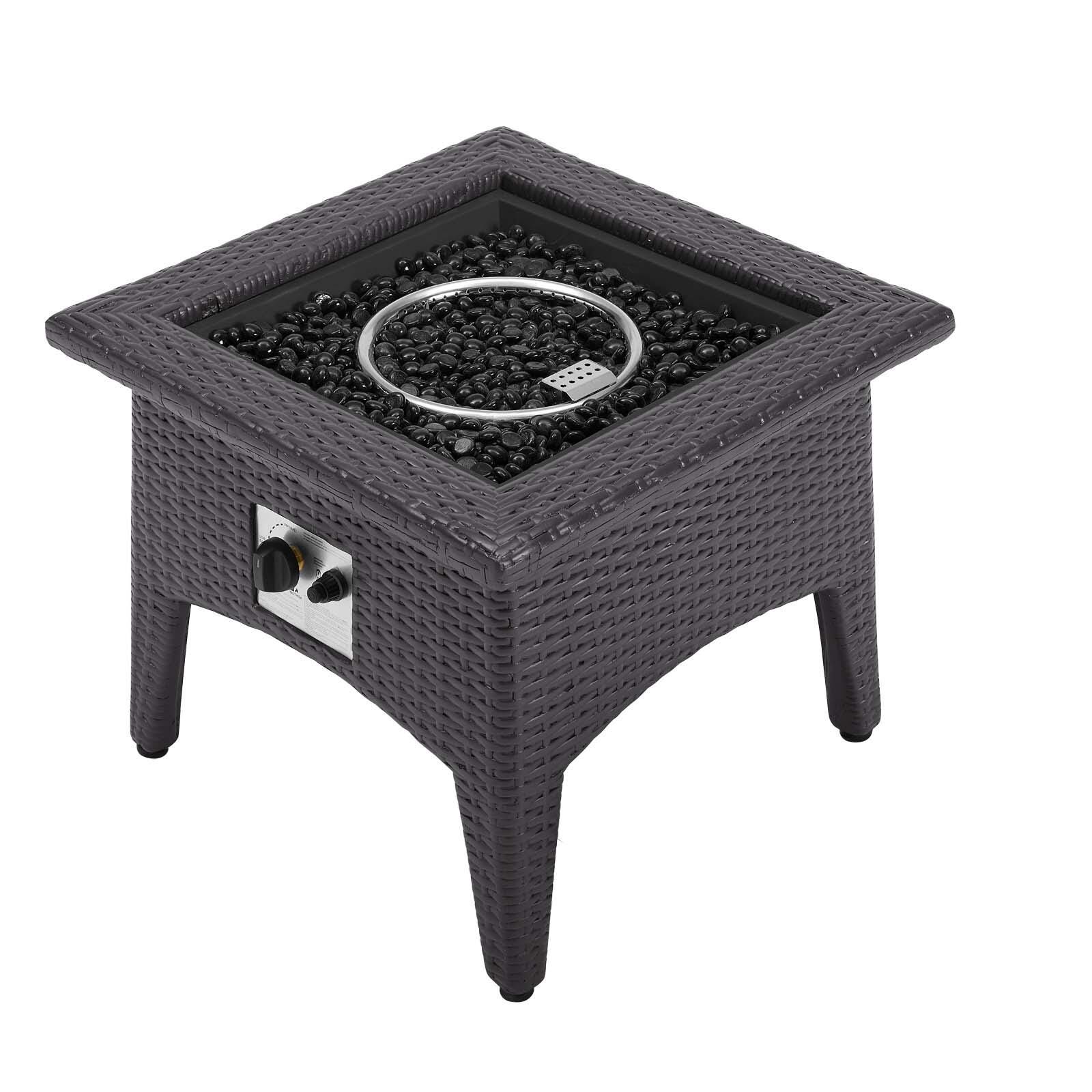 Modway Vivacity Outdoor Fire Pit Table, , large