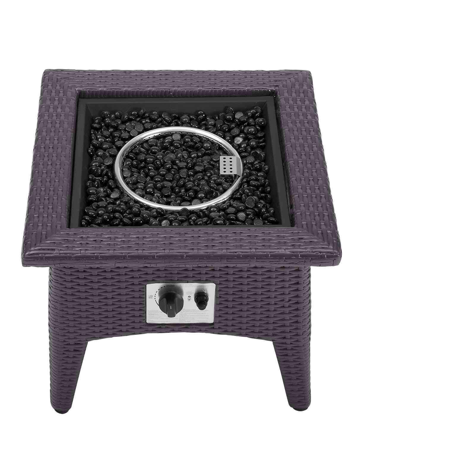 Modway Vivacity Outdoor Fire Pit Table, , large