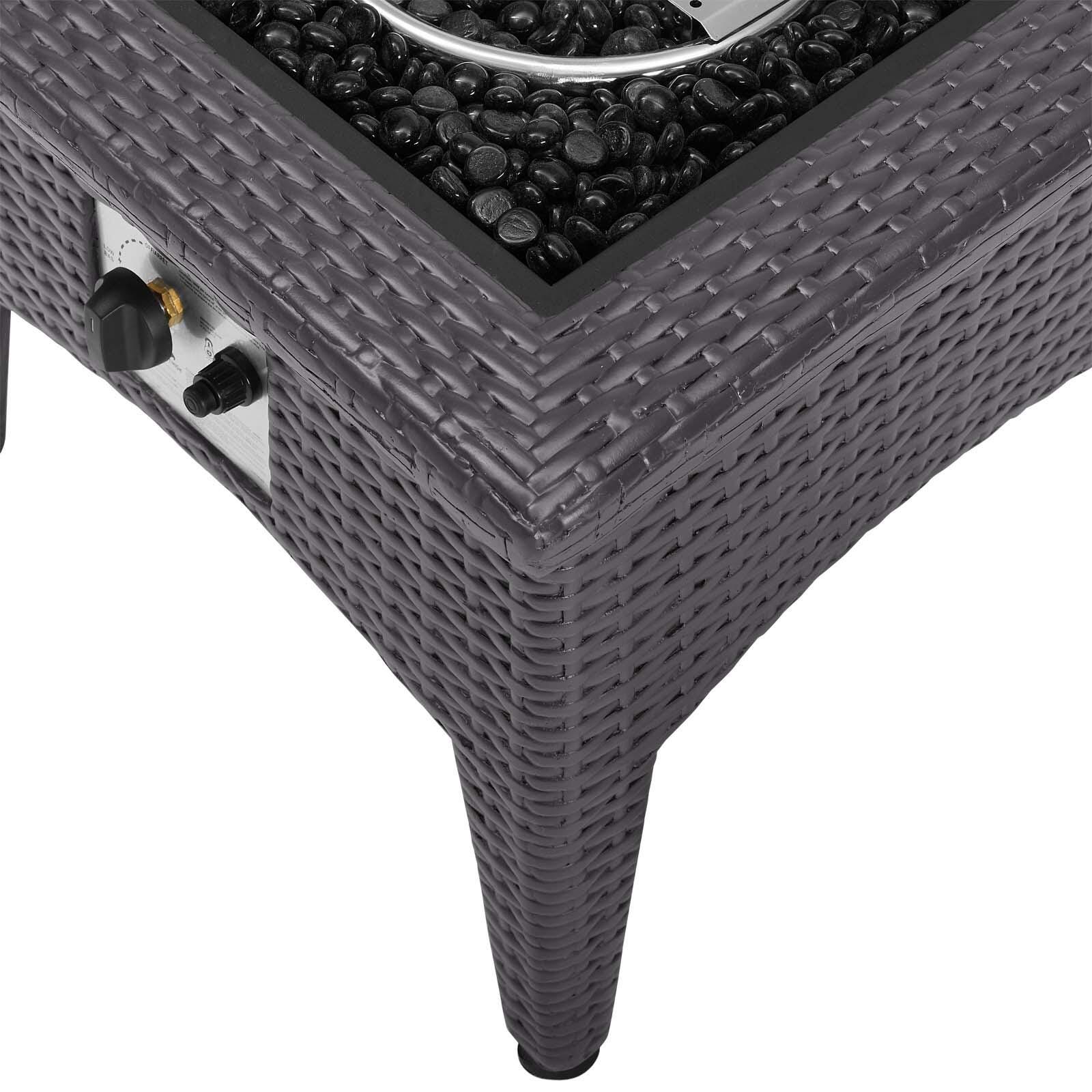 Modway Vivacity Outdoor Fire Pit Table, , large