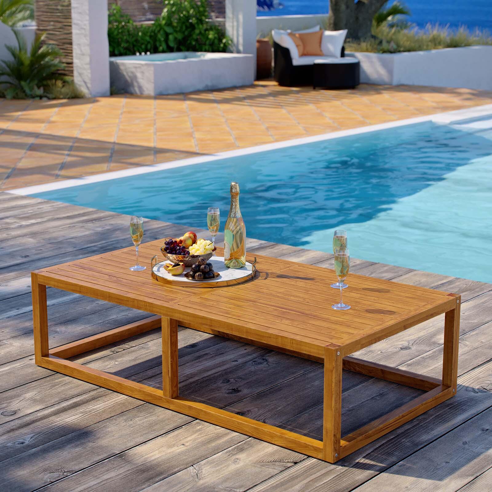 Modway Newbury Outdoor Coffee Table, , large