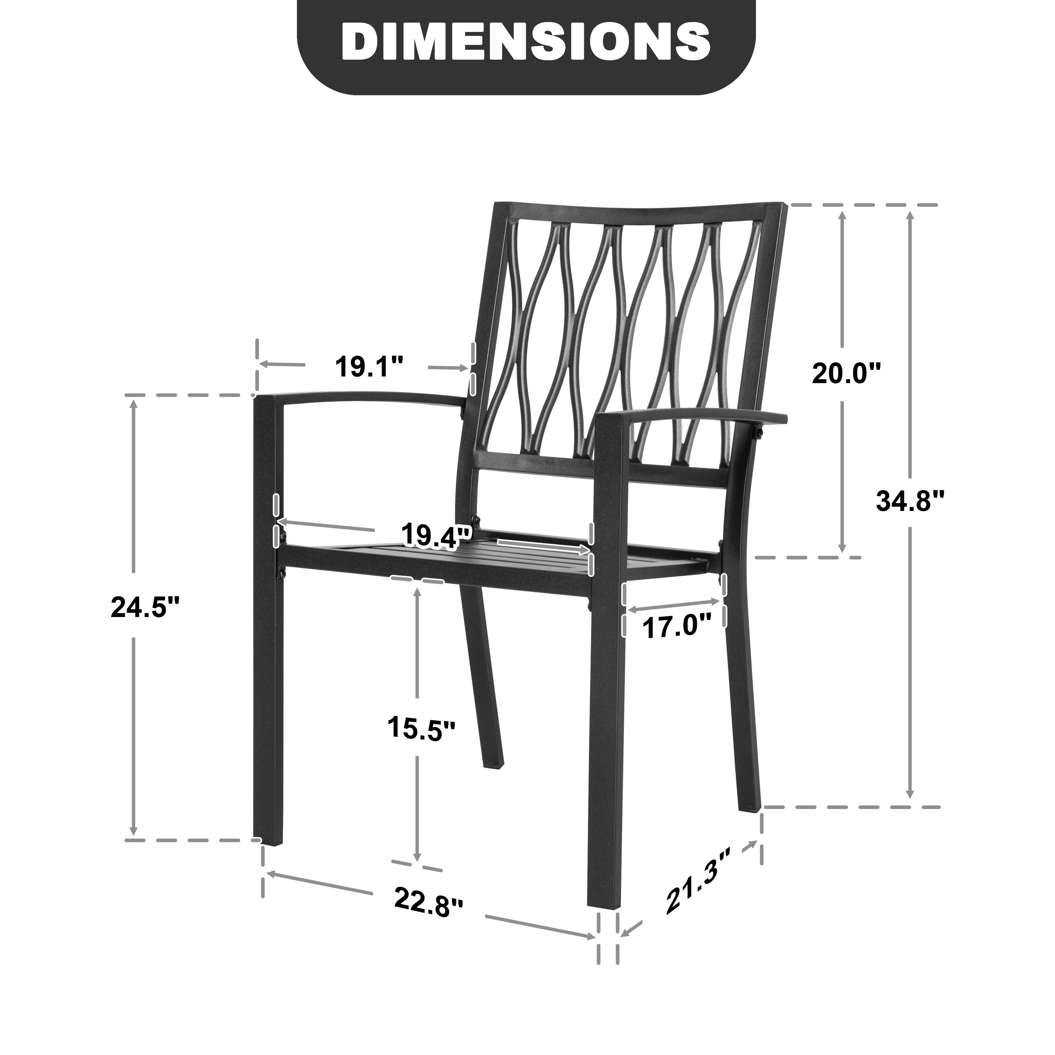 Nuu Garden Outdoor Patio Chair Set of 2, , large