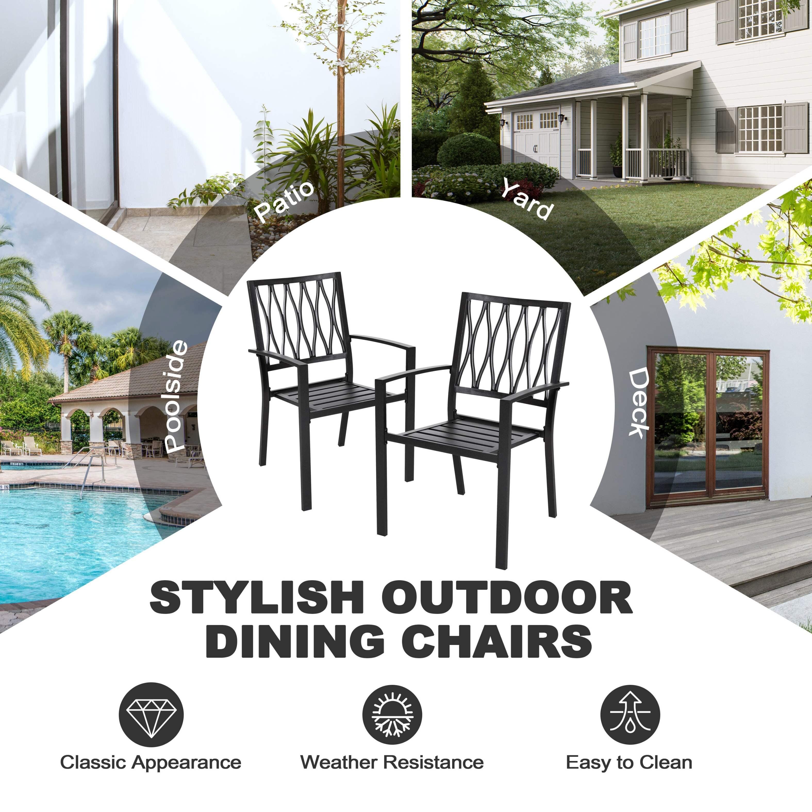 Nuu Garden Outdoor Patio Chair Set of 2, , large
