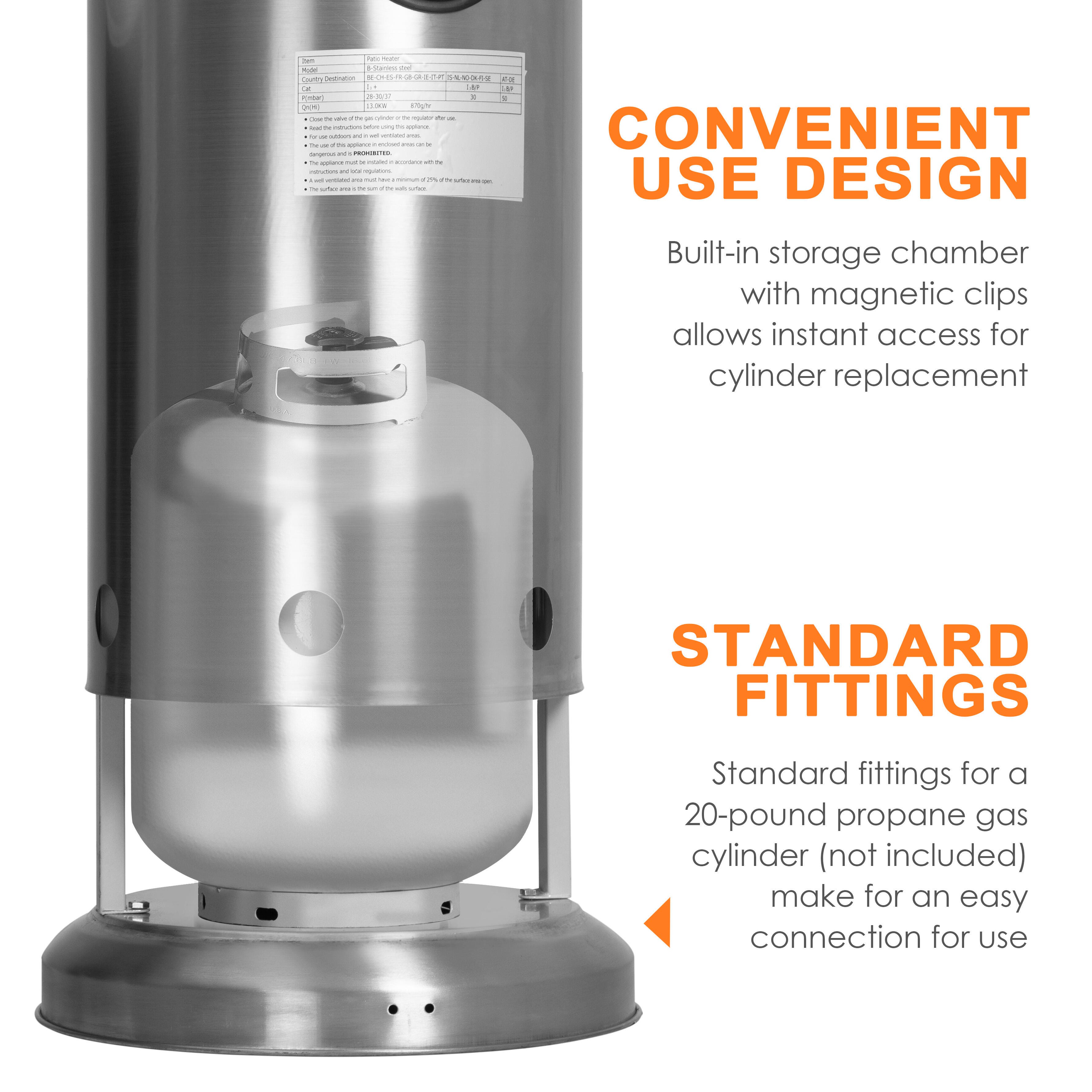 Nuu Garden Outdoor Gas Patio Heater, , large