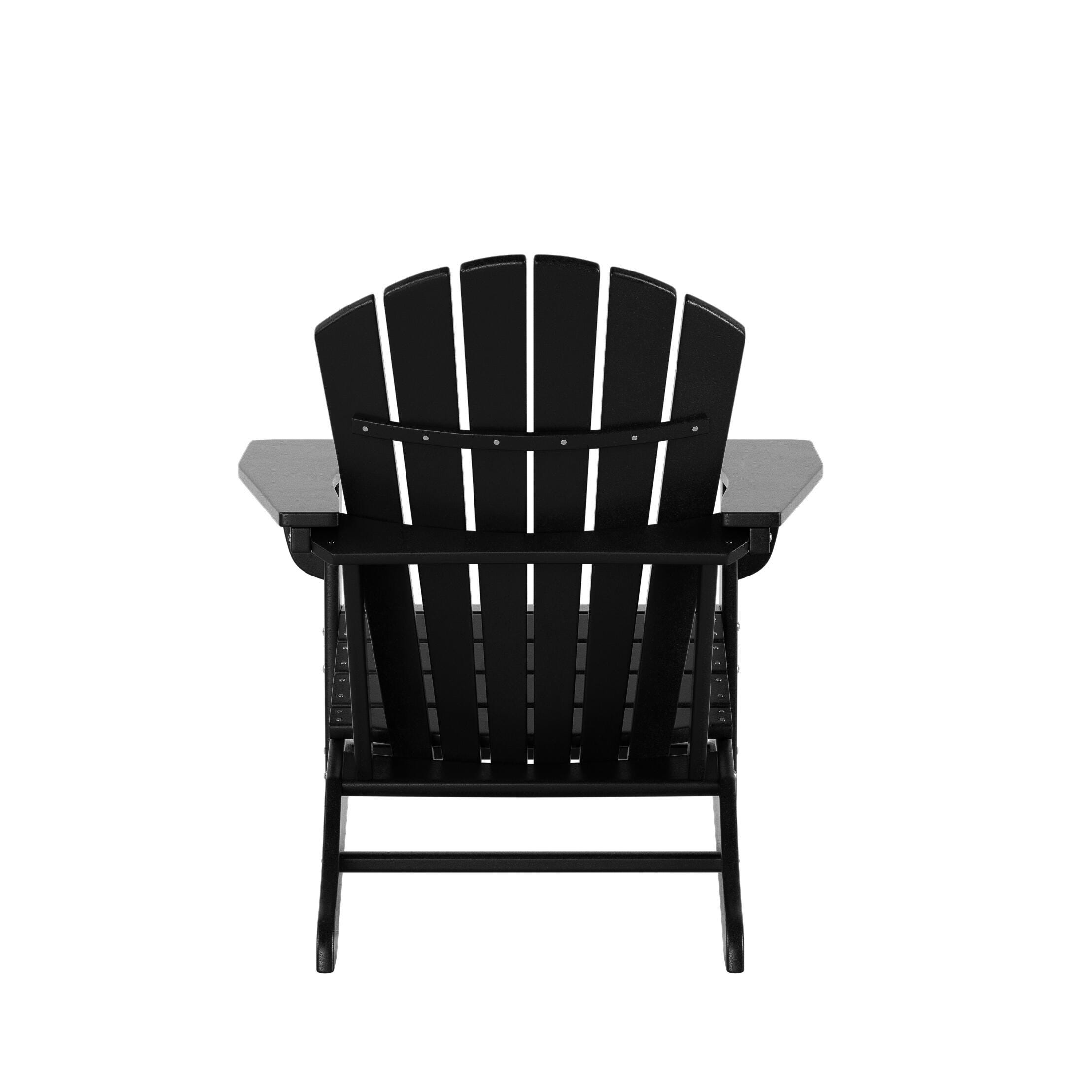 Westin Outdoor Elger Adirondack Chair, Black, large