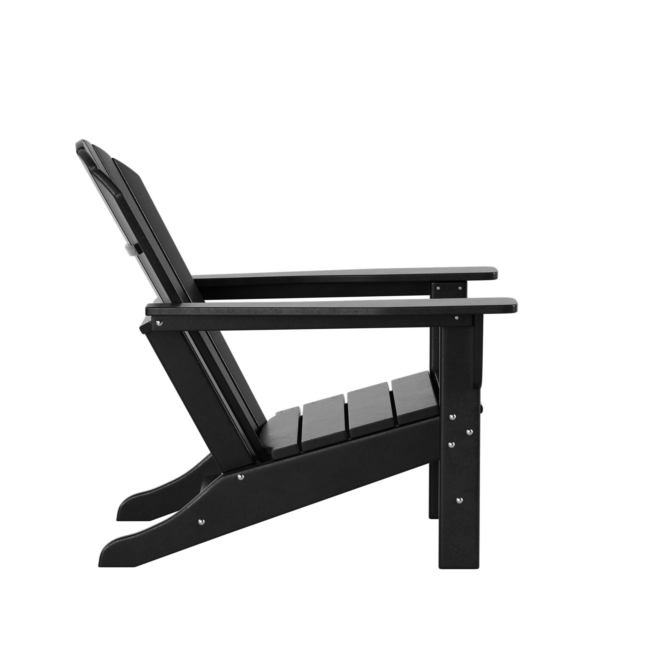 Westin Outdoor Elger Adirondack Chair, Black, large