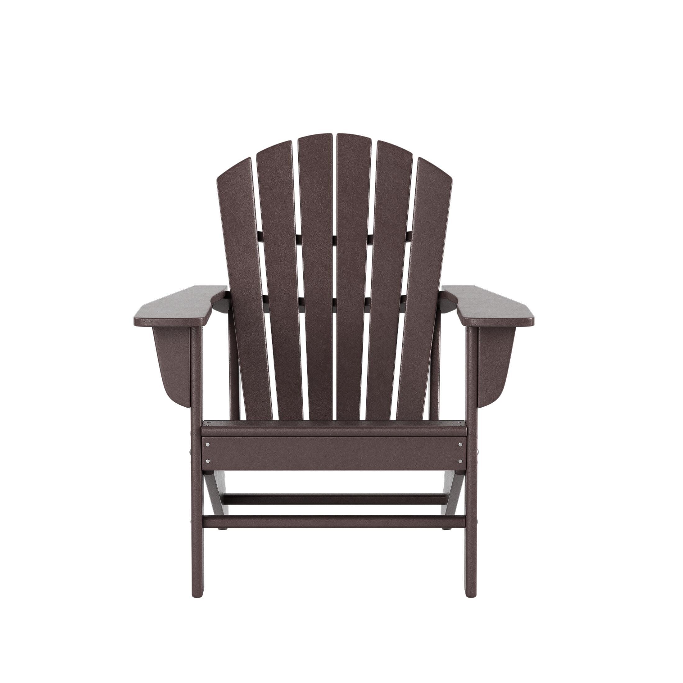 Westin Outdoor Elger Adirondack Chair, Brown, large