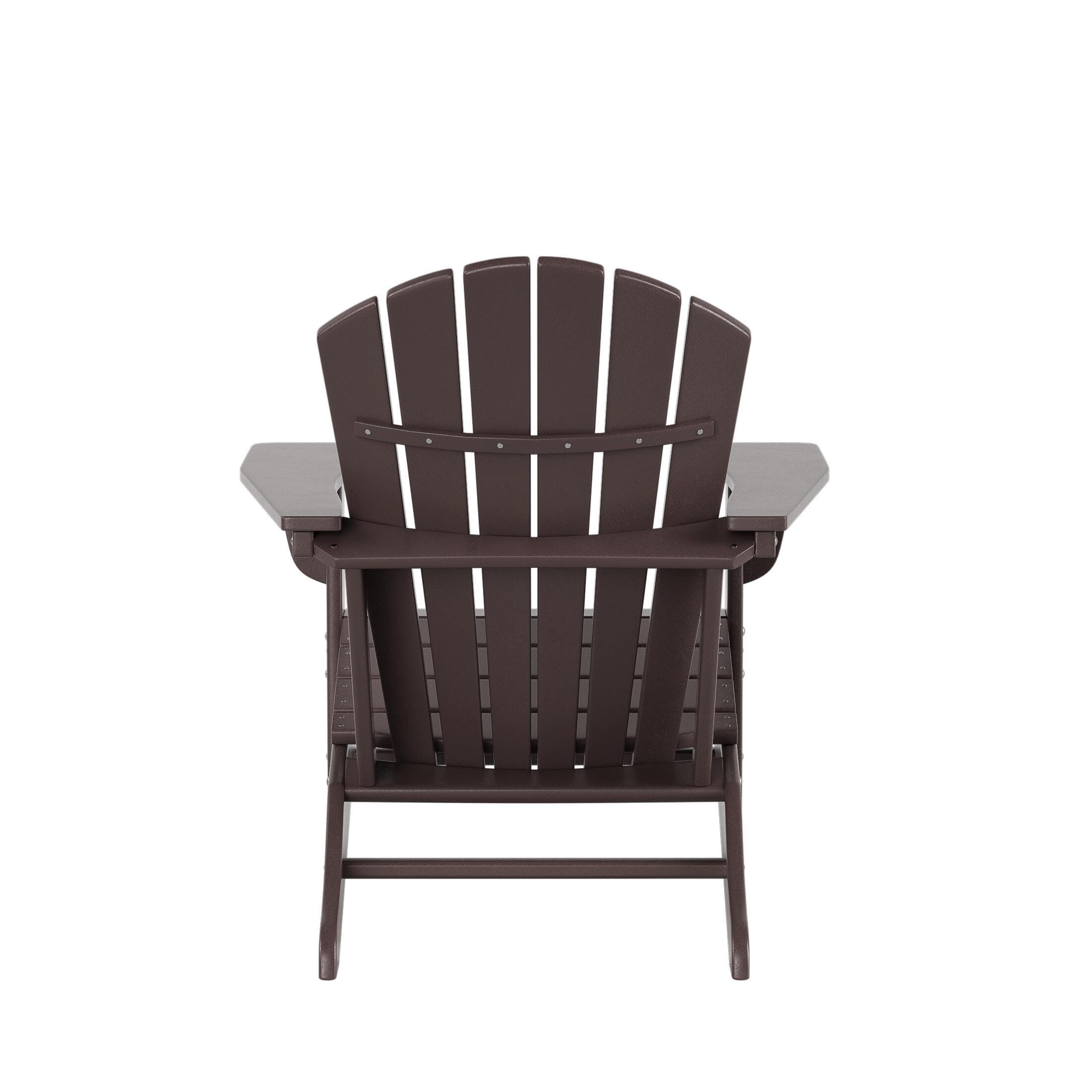 Westin Outdoor Elger Adirondack Chair, Brown, large