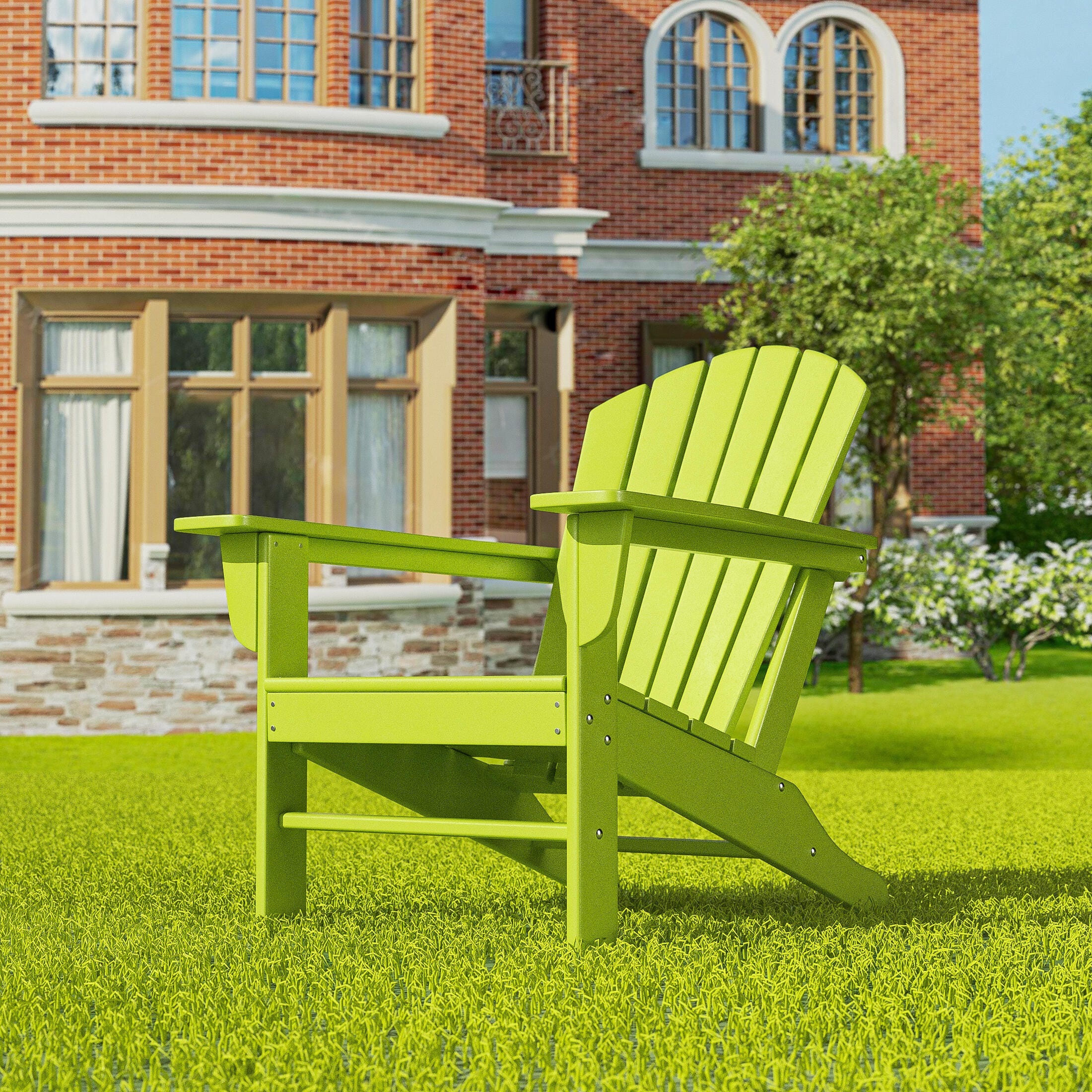 Westin Outdoor Elger Adirondack Chair, Green, rollover