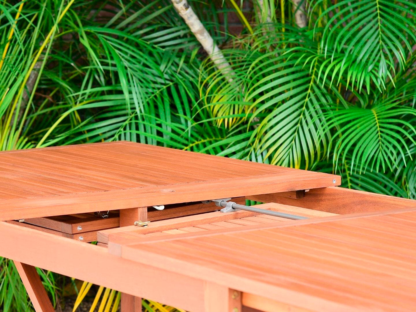 Amazonia Patio Dining Table, Dark Brown, large