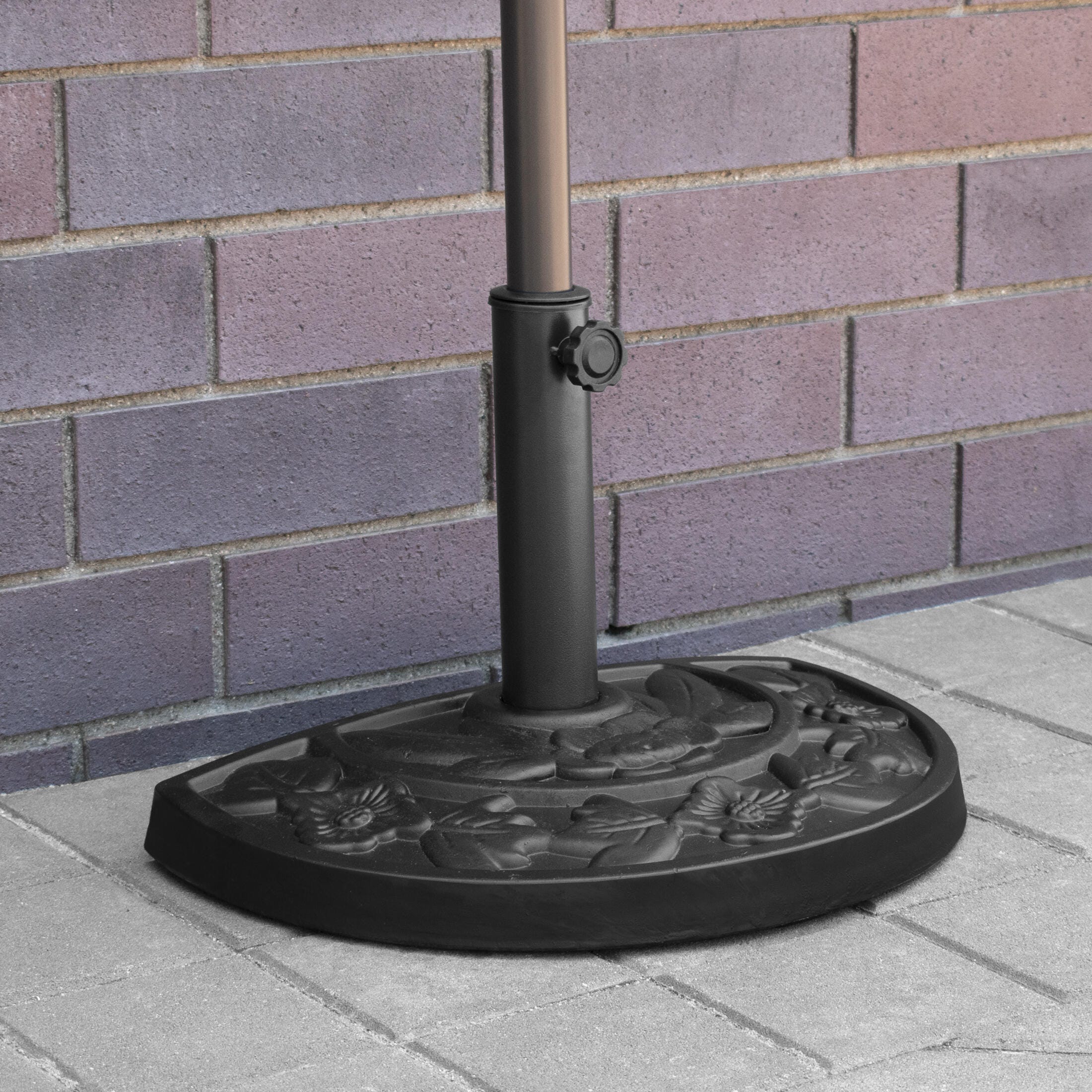 Westin Outdoor Abbott Half Round Patio Umbrella Base Stand, , large
