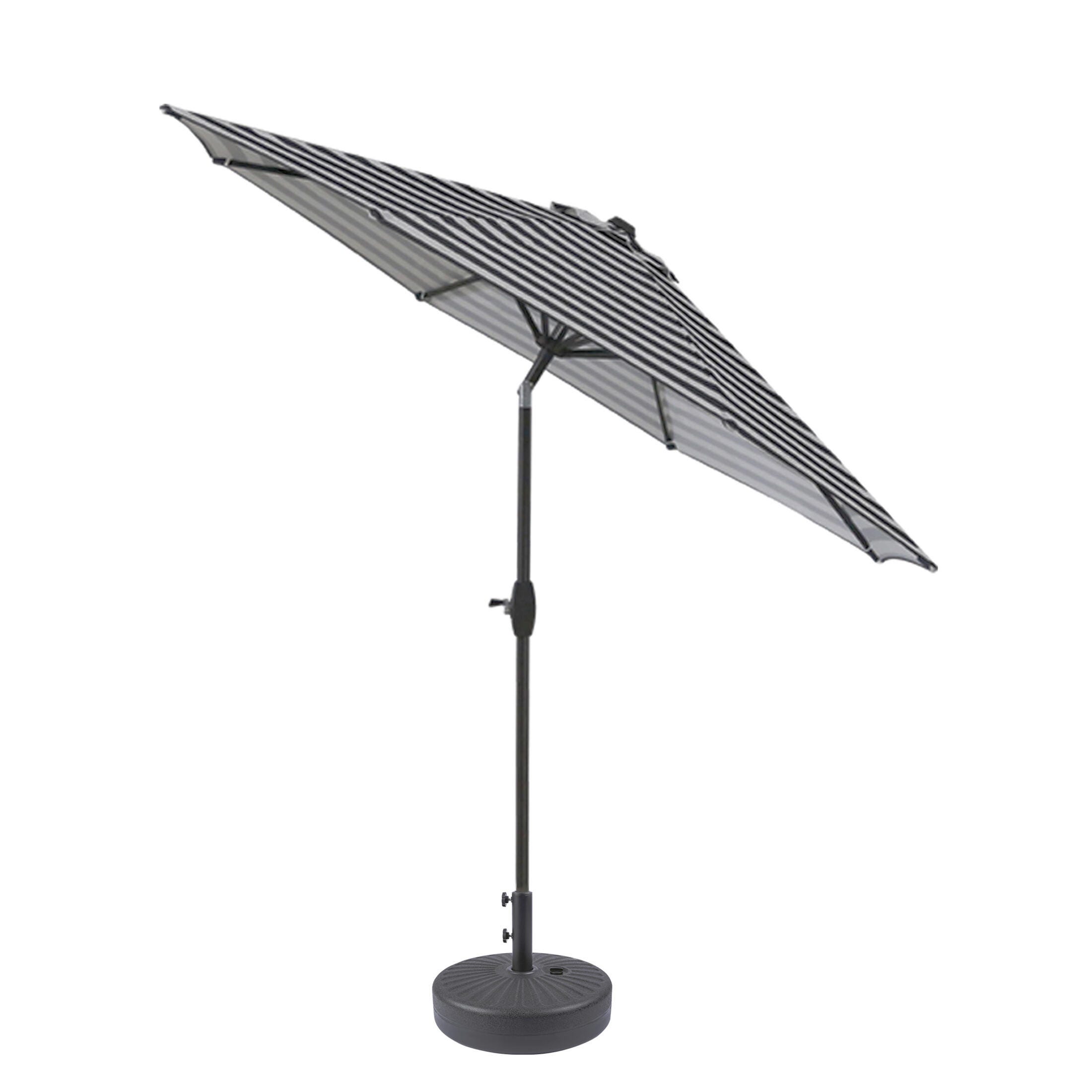 Westin Outdoor 9-Ft Market Patio Umbrella with Black Fillable Base Weight