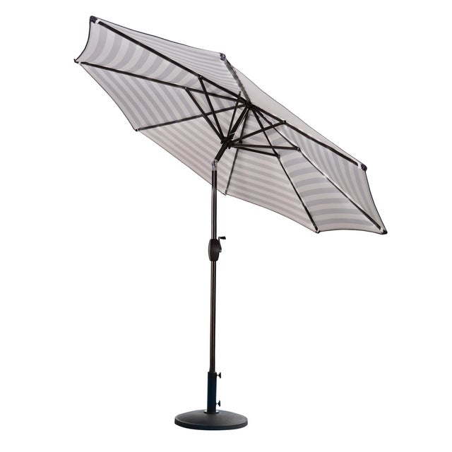 Westin Outdoor 9-Ft Market Patio Umbrella with Round Resin Base