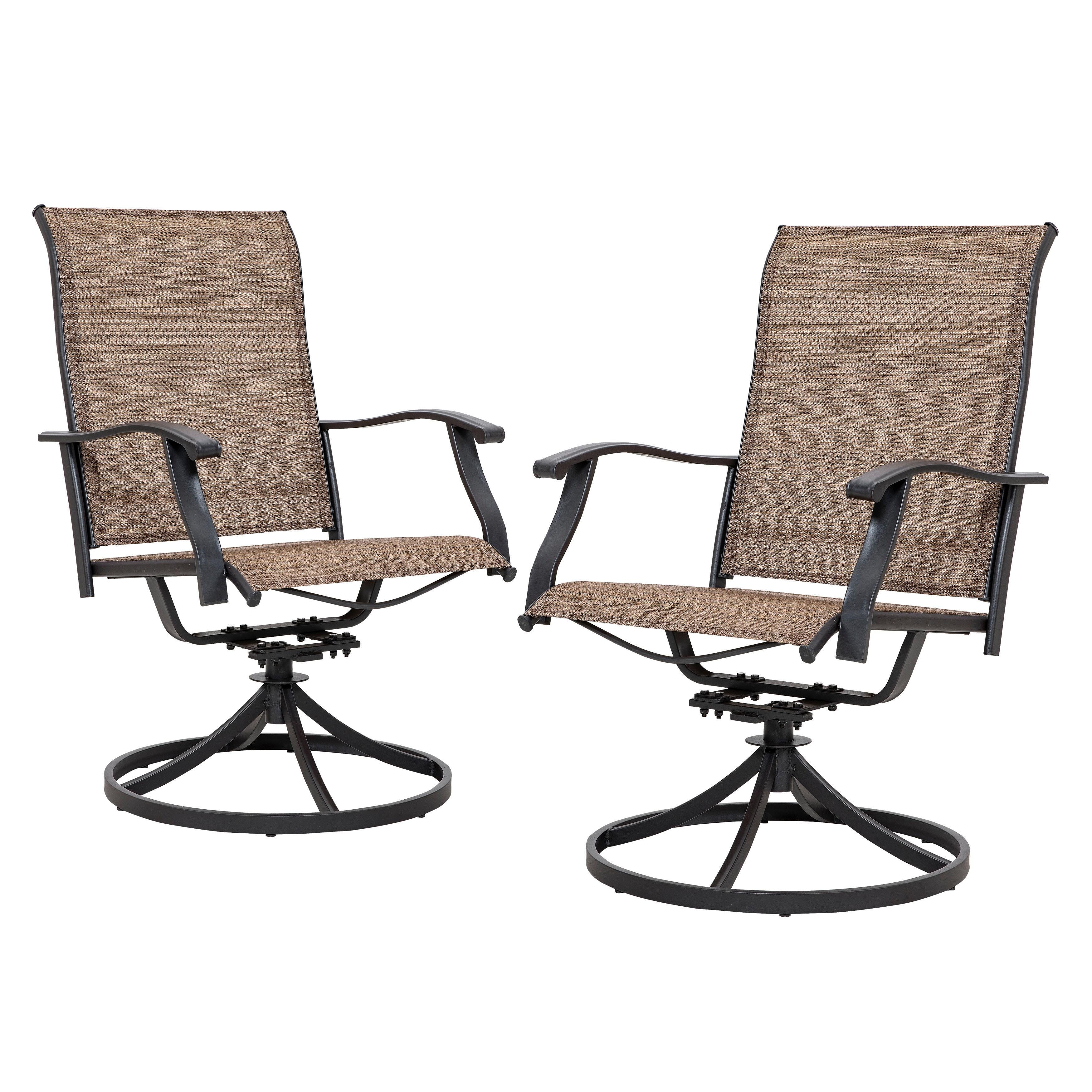Nuu Garden Outdoor Dining Swivel Chair Set of 2, , large