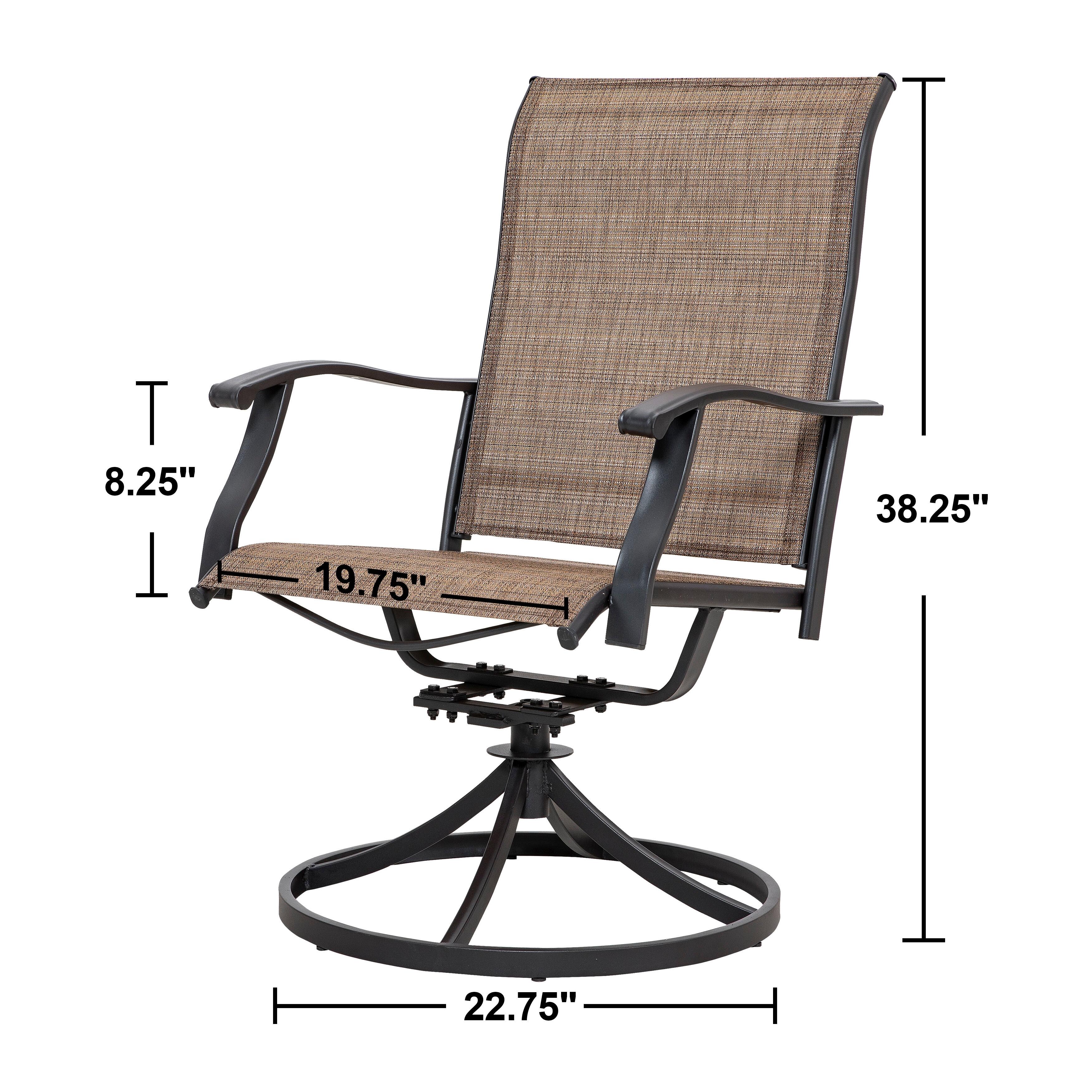 Nuu Garden Outdoor Dining Swivel Chair Set of 2, , large