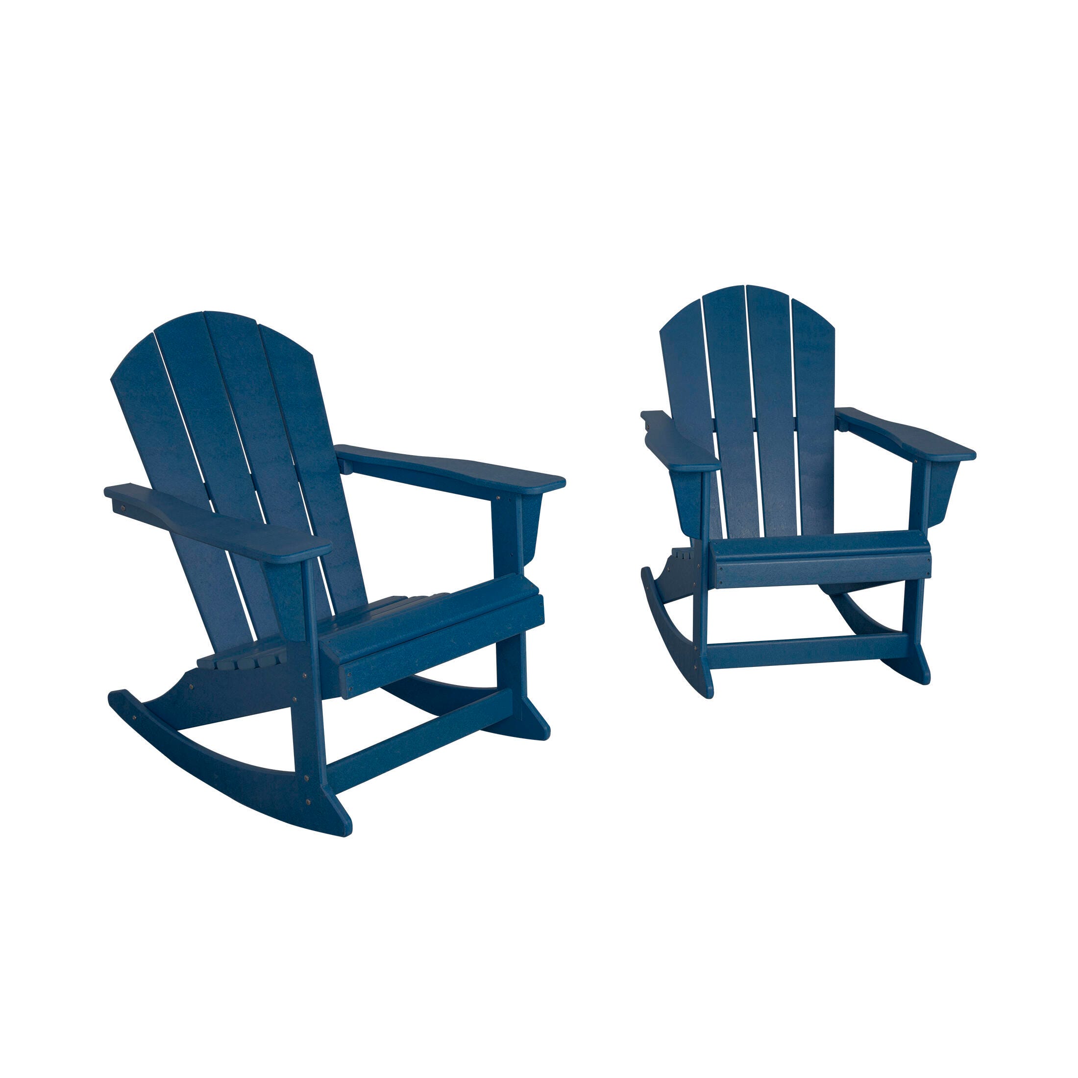 Venice Outdoor Adirondack Rocking Chairs (Set of 2), Navy Blue, large
