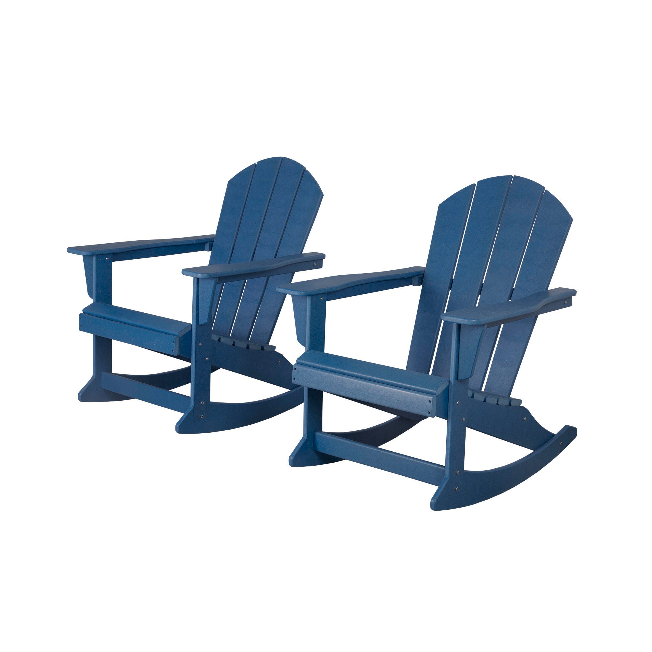 Venice Outdoor Adirondack Rocking Chairs (Set of 2), Navy Blue, large