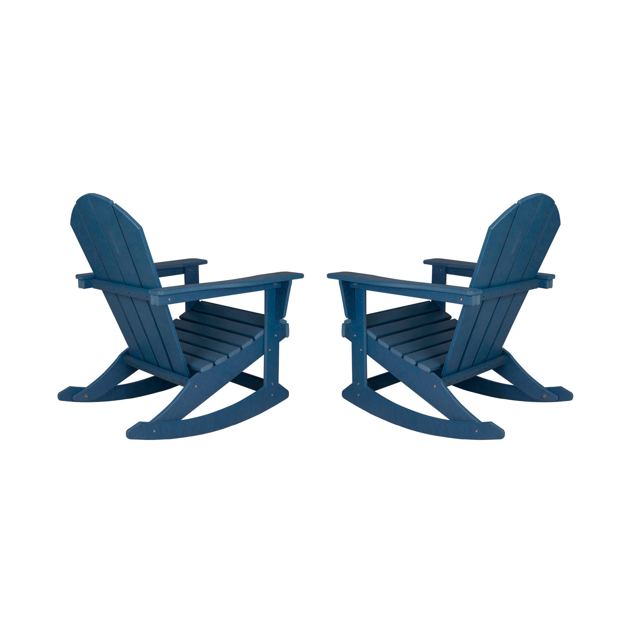Venice Outdoor Adirondack Rocking Chairs (Set of 2), Navy Blue, large