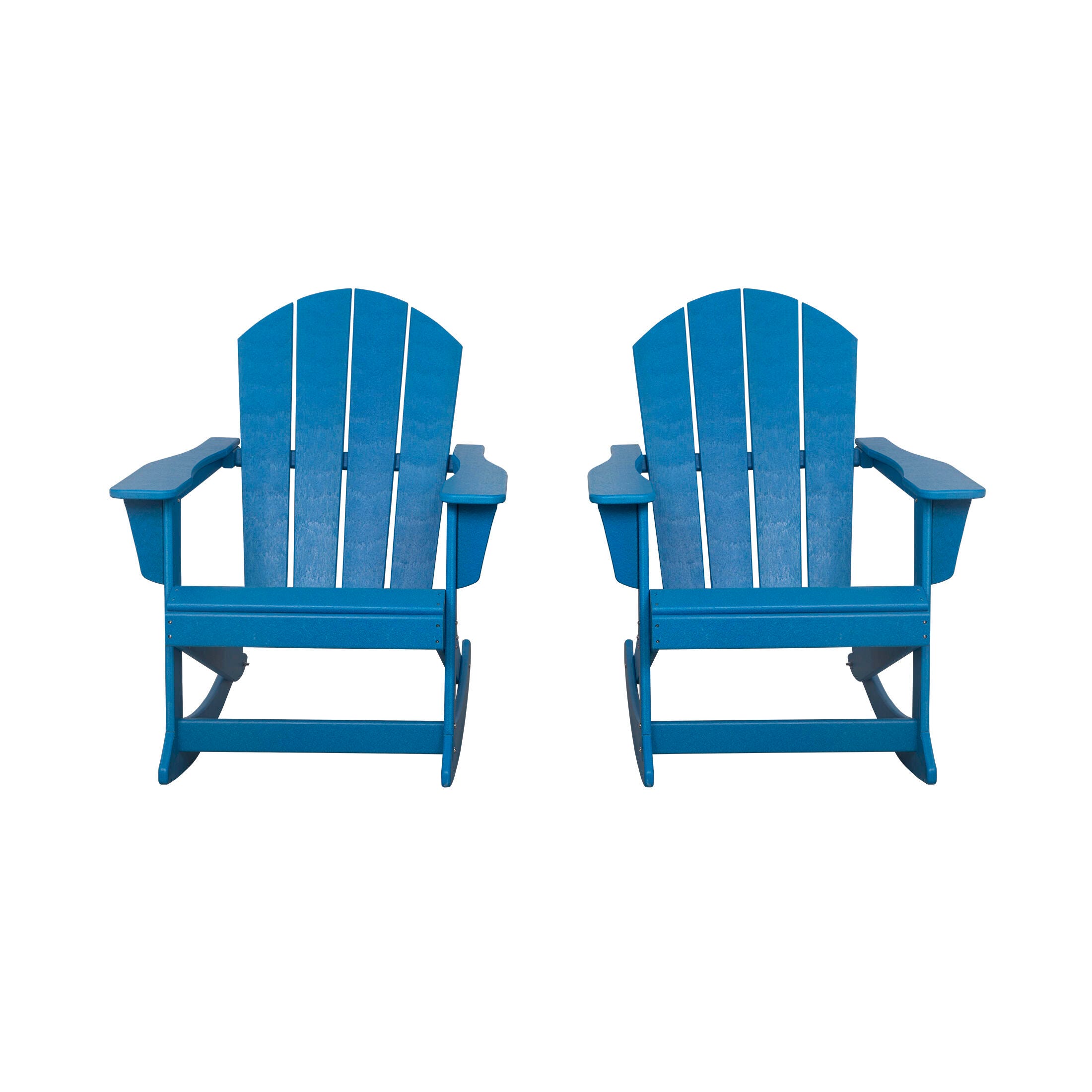 Venice Outdoor Adirondack Rocking Chairs (Set of 2), Pacific Blue, large