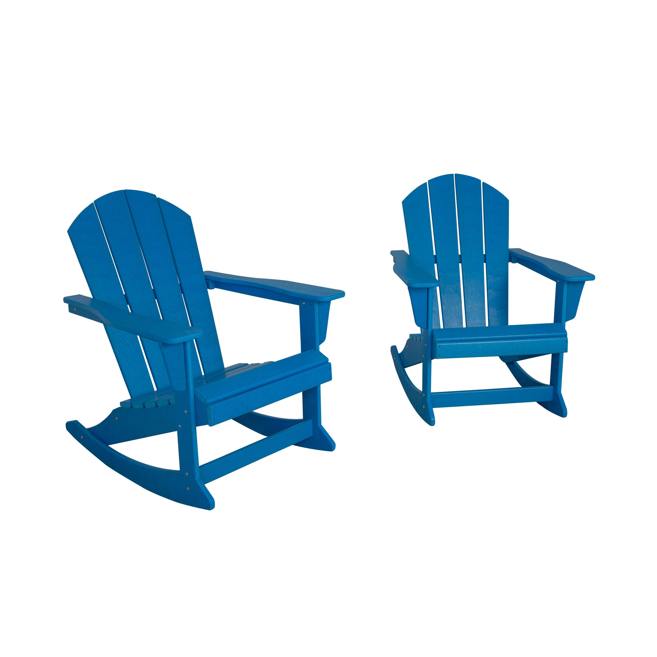 Venice Outdoor Adirondack Rocking Chairs (Set of 2), Pacific Blue, large
