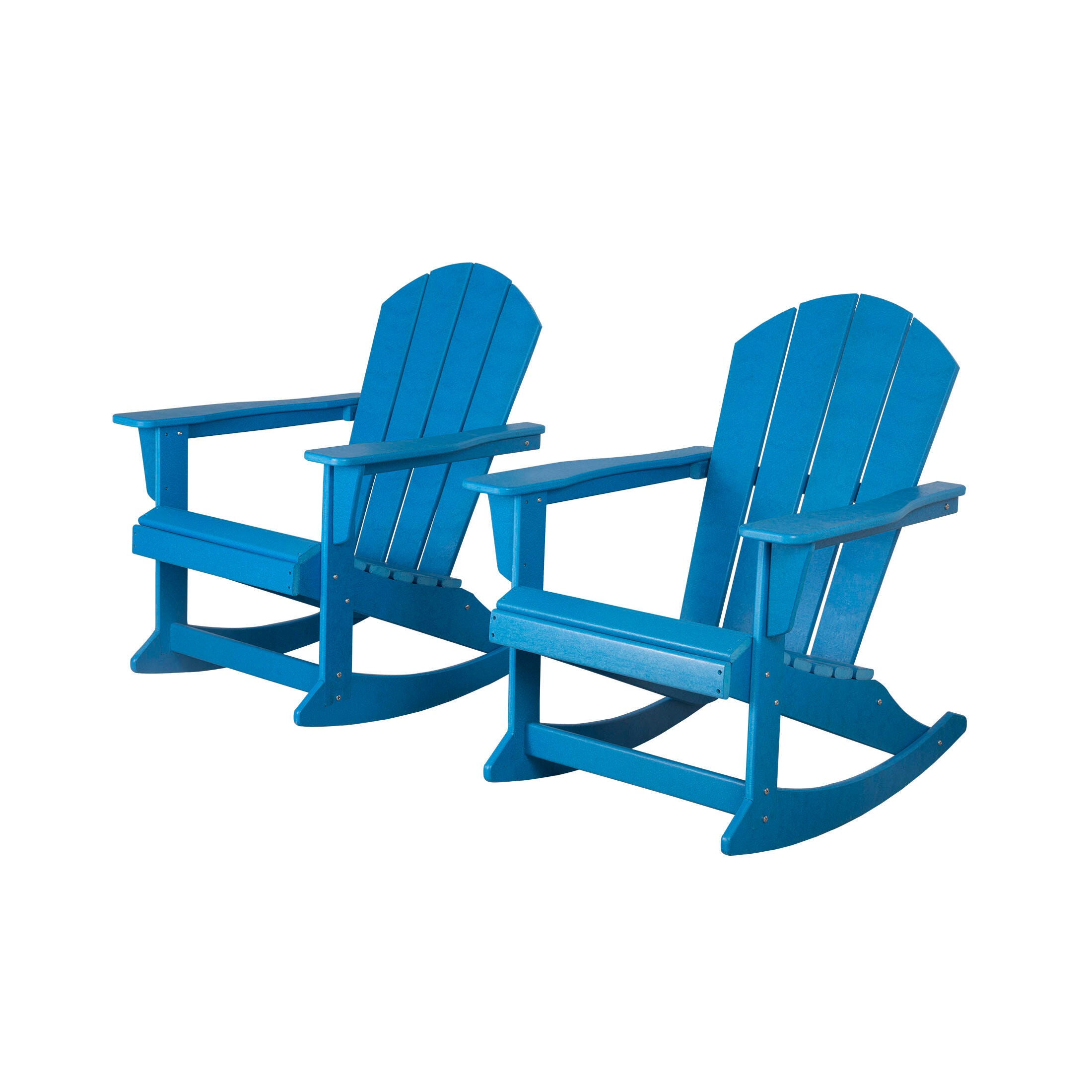 Venice Outdoor Adirondack Rocking Chairs (Set of 2), Pacific Blue, large
