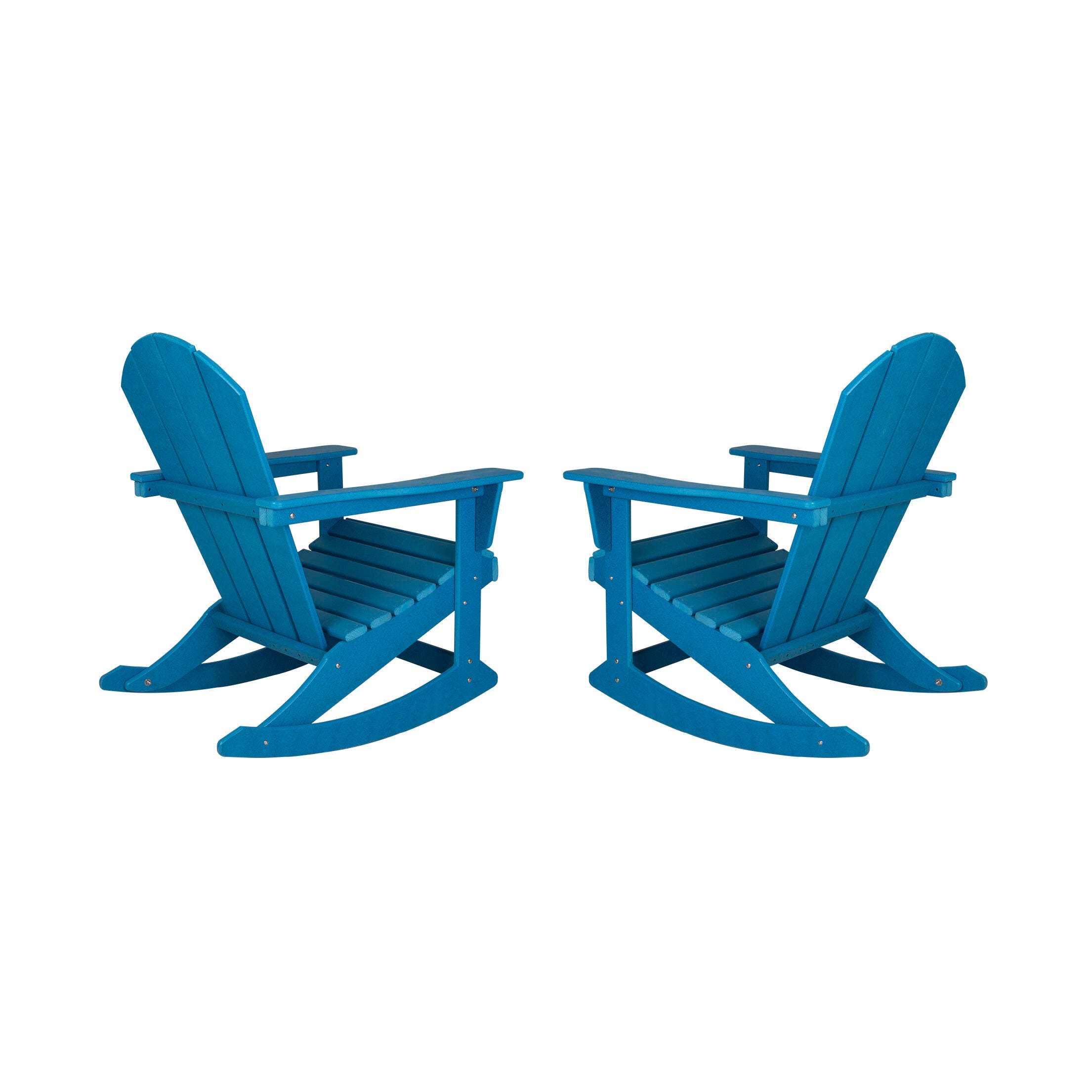 Venice Outdoor Adirondack Rocking Chairs (Set of 2), Pacific Blue, large