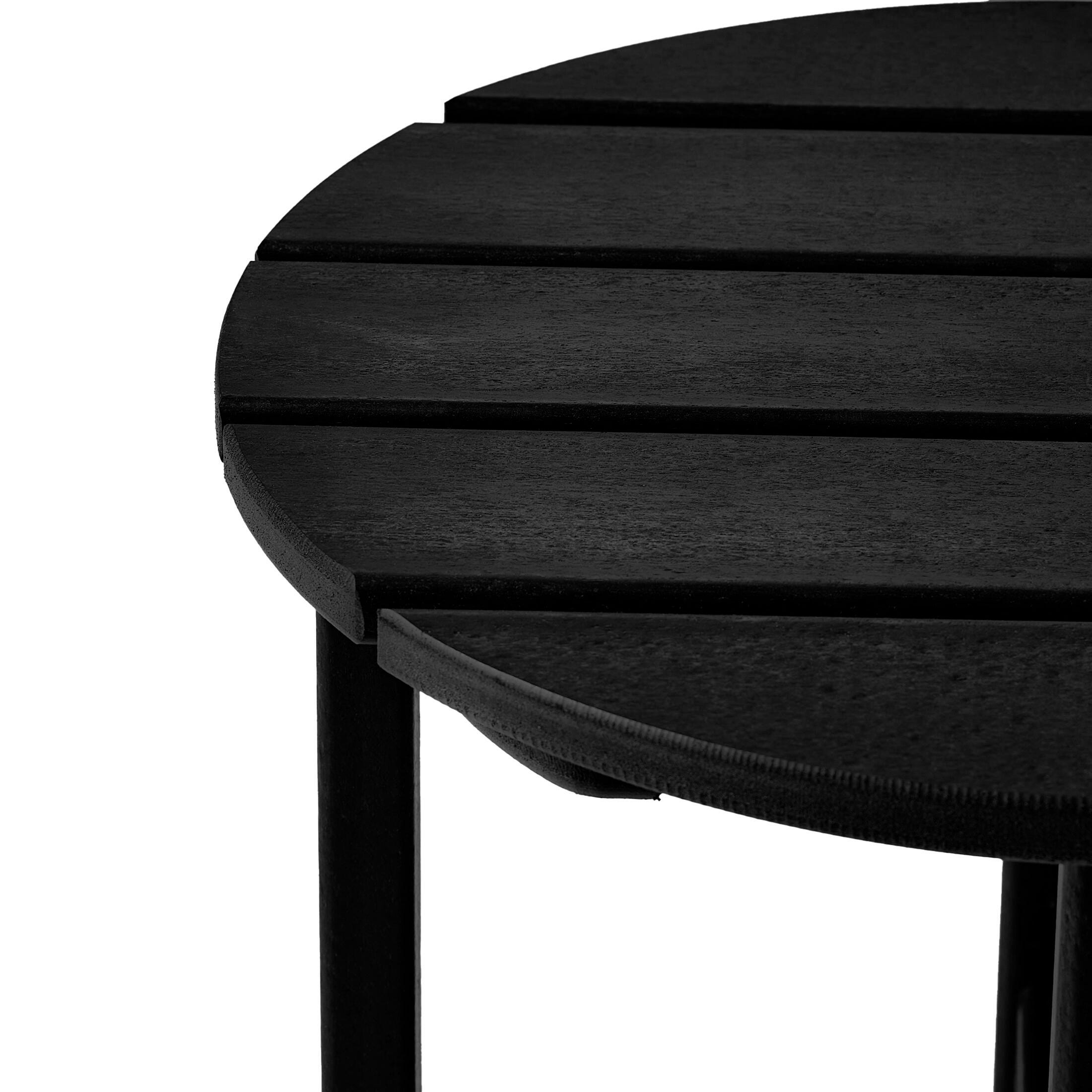 Seaside Outdoor Side Table, Black, large