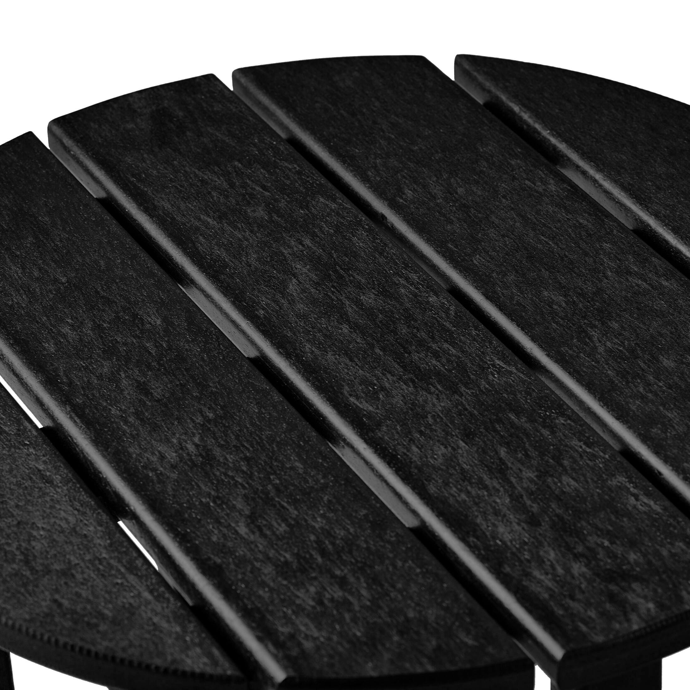 Seaside Outdoor Side Table, Black, large