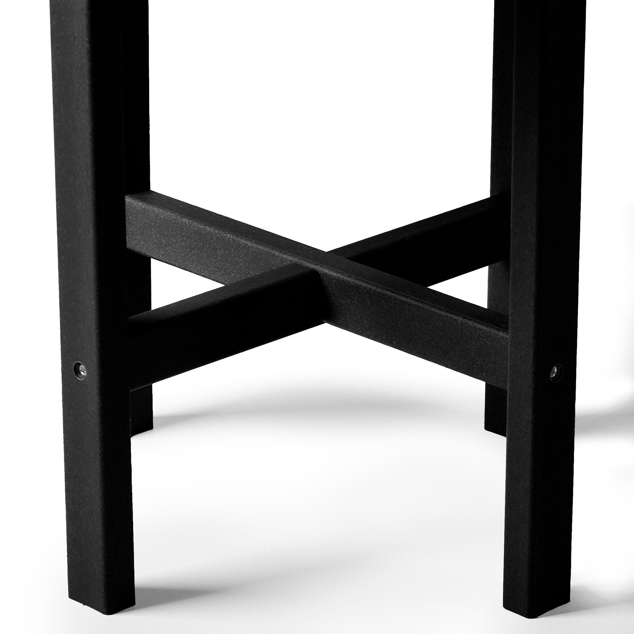 Seaside Outdoor Side Table, Black, large