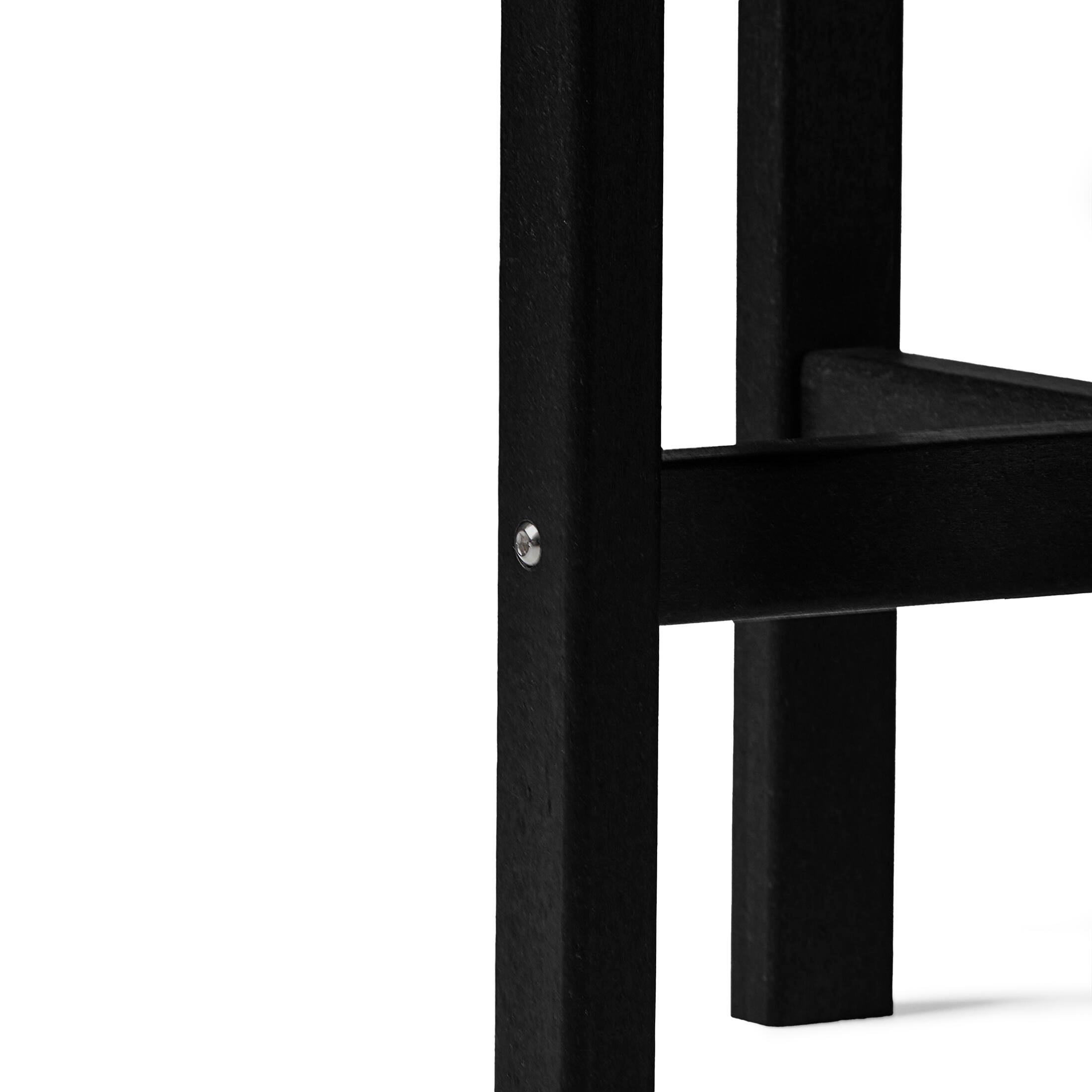 Seaside Outdoor Side Table, Black, large